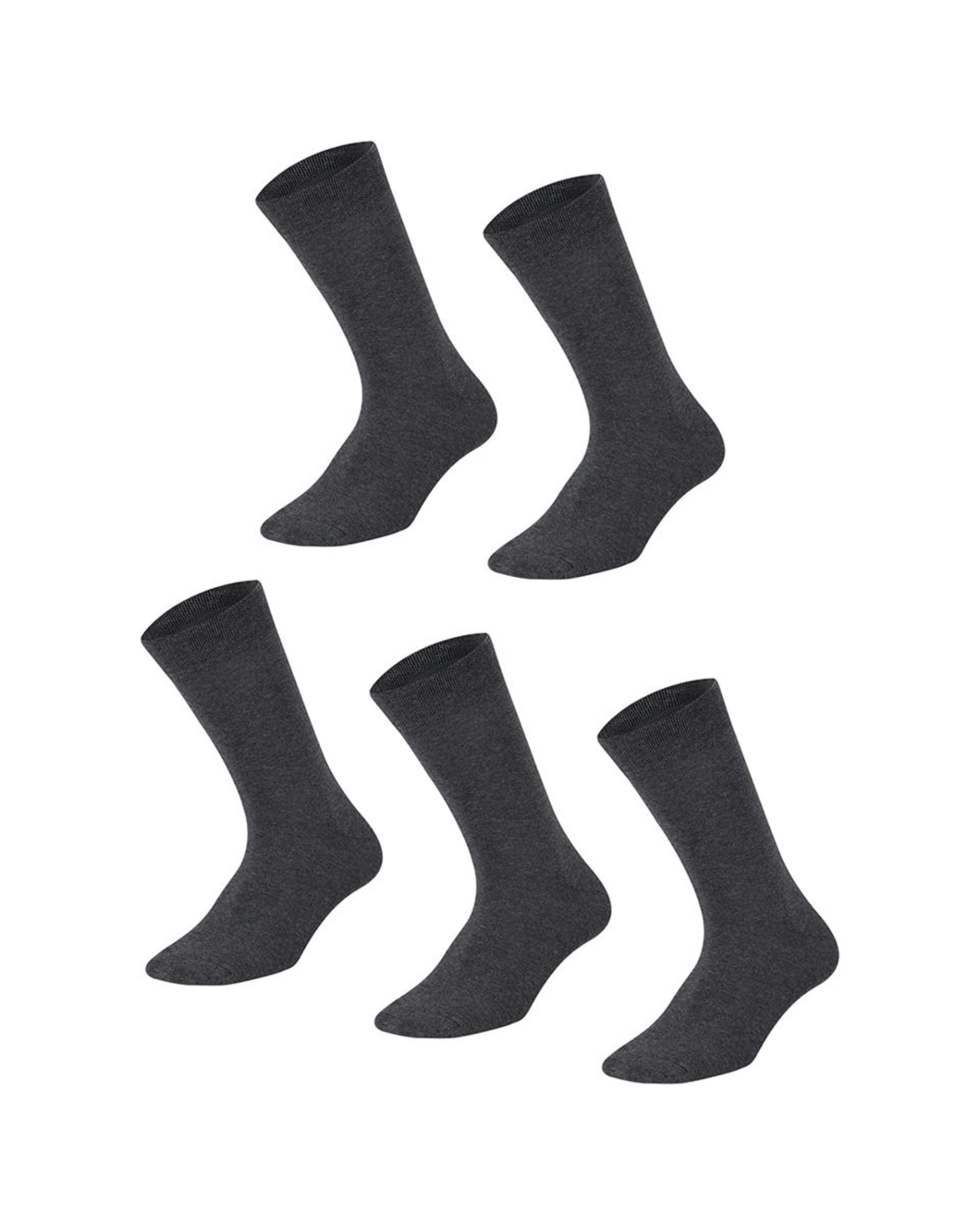 1 5 Pack Business Socks Charred Marle