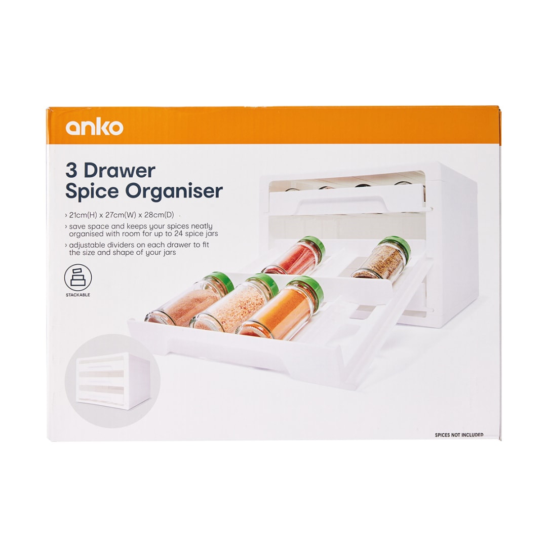 3 Drawer Spice Organiser Kmart