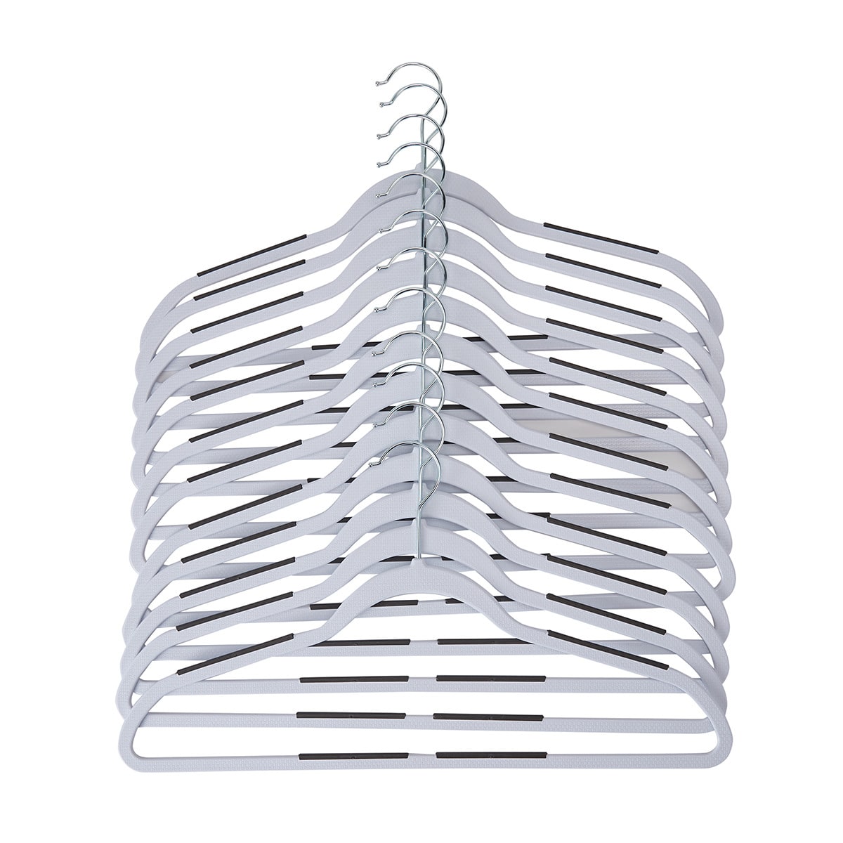 12 Pack Slim Plastic Grip Hangers - Kmart NZ