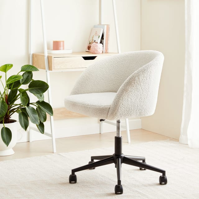 Boucle Office Chair - Kmart
