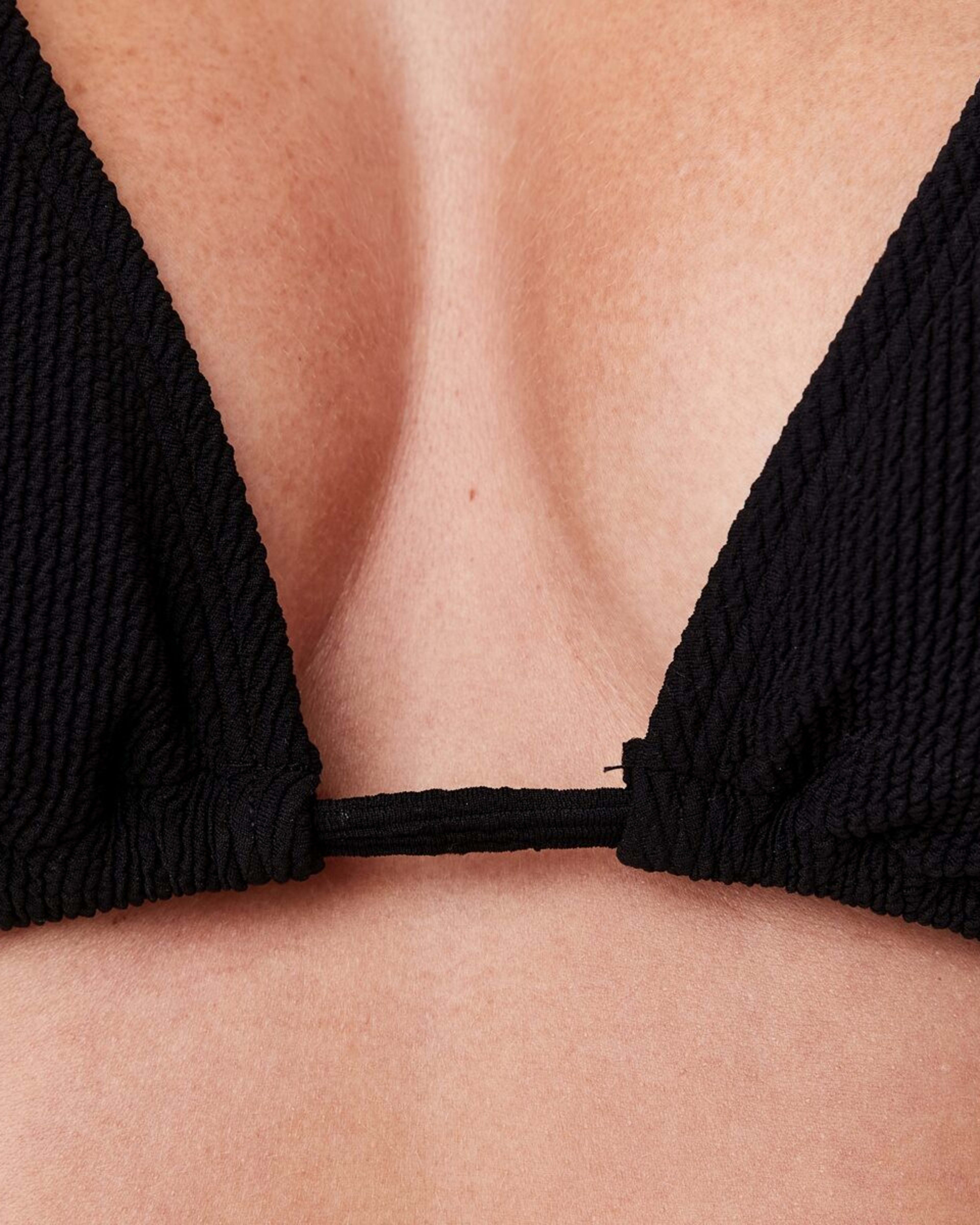 6 Slider Triangle Crinkle Top BLACK, 6 of 8