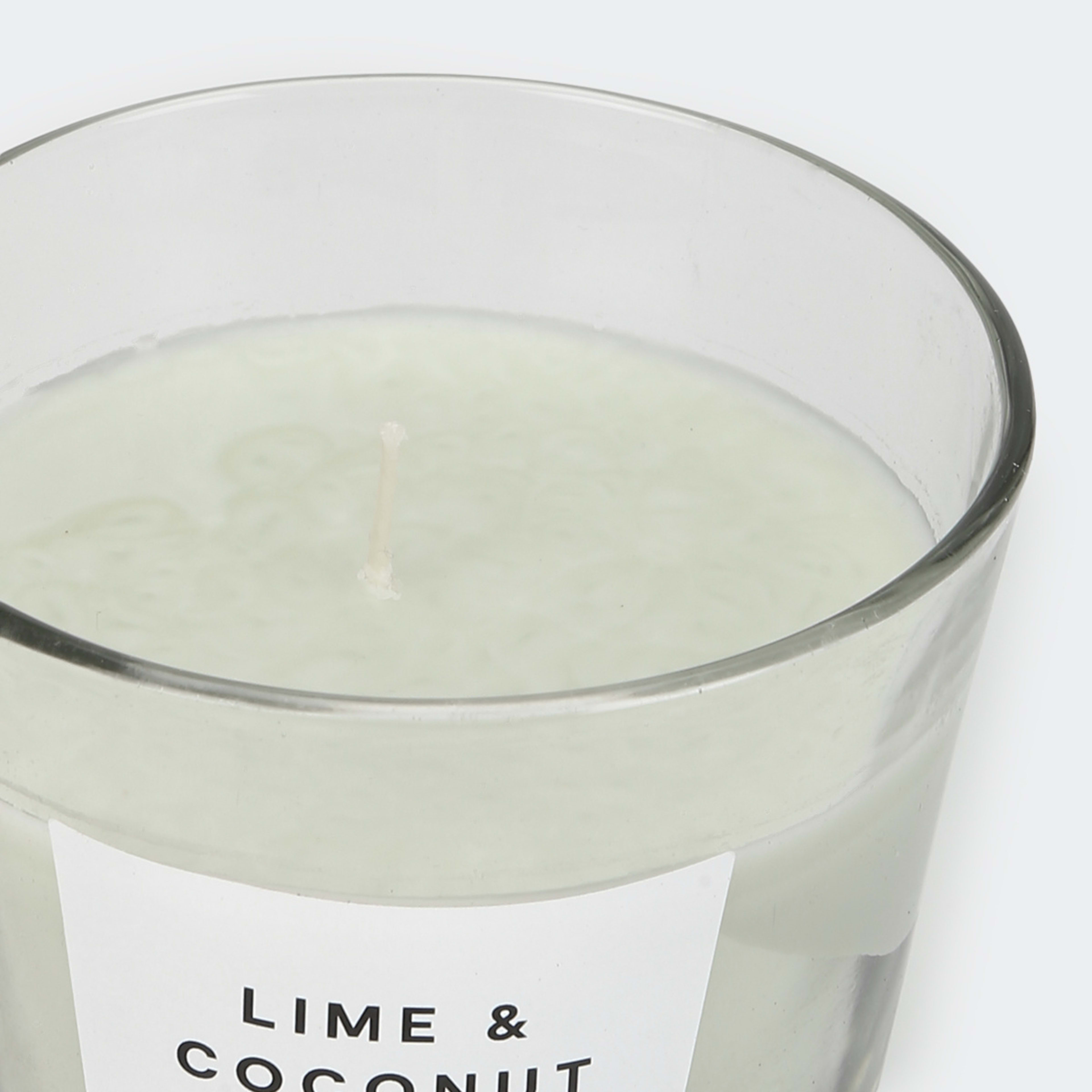 Lime and Coconut Fragrant Candle in Glass Kmart