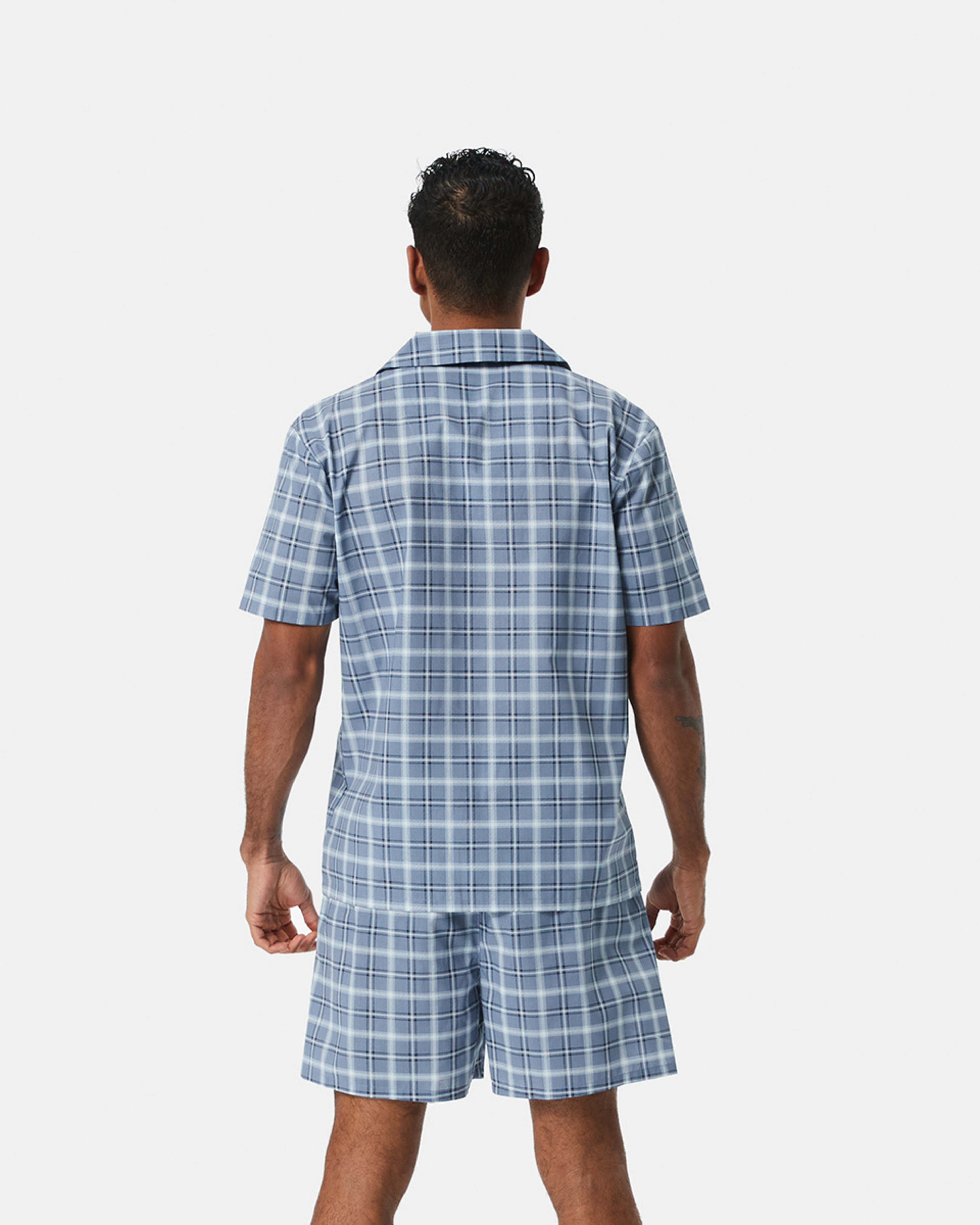 3 Short Leg Woven Pyjama Set New Check, 3 of 6