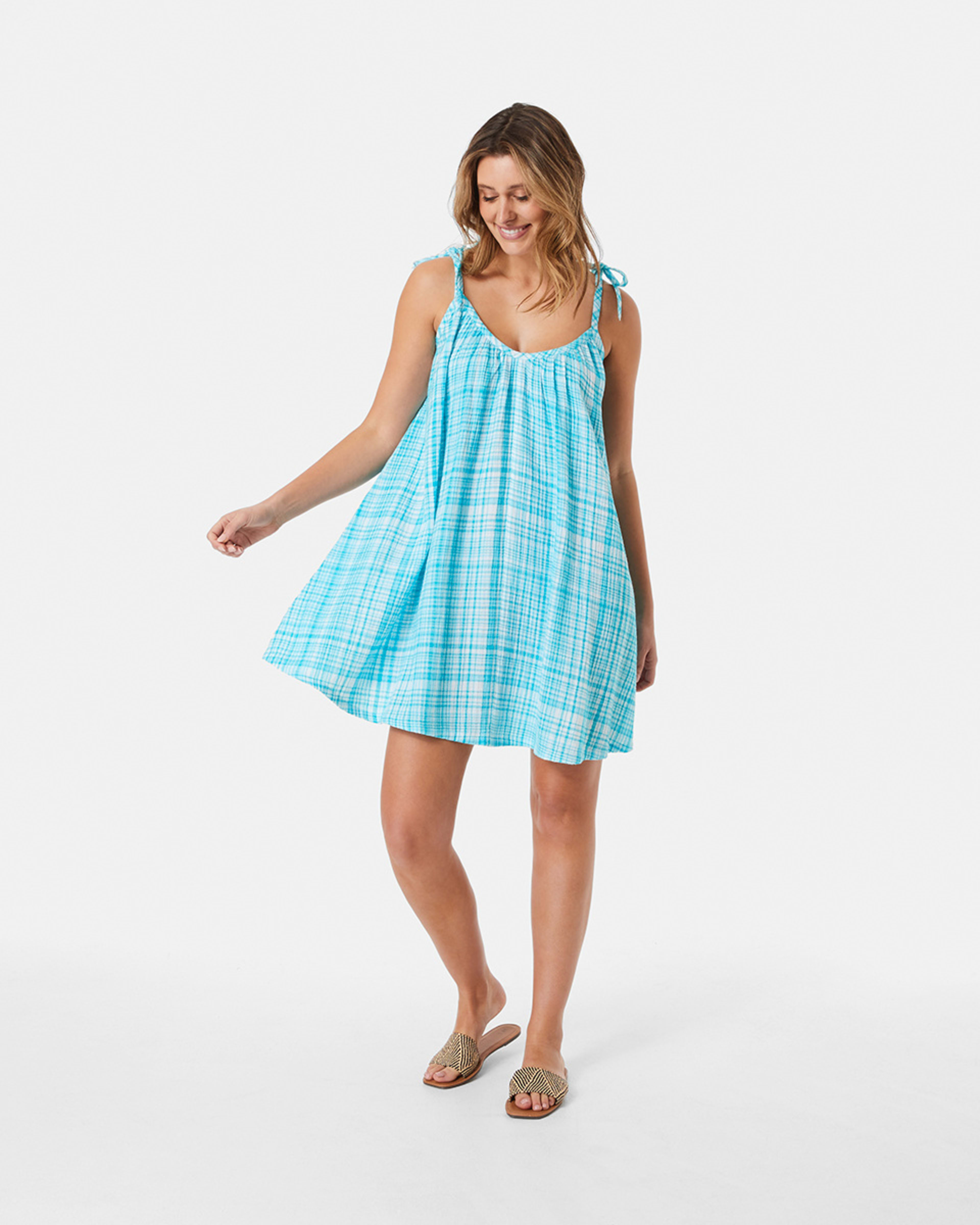 Sleeveless Tie Strap Mini Dress Kmart NZ