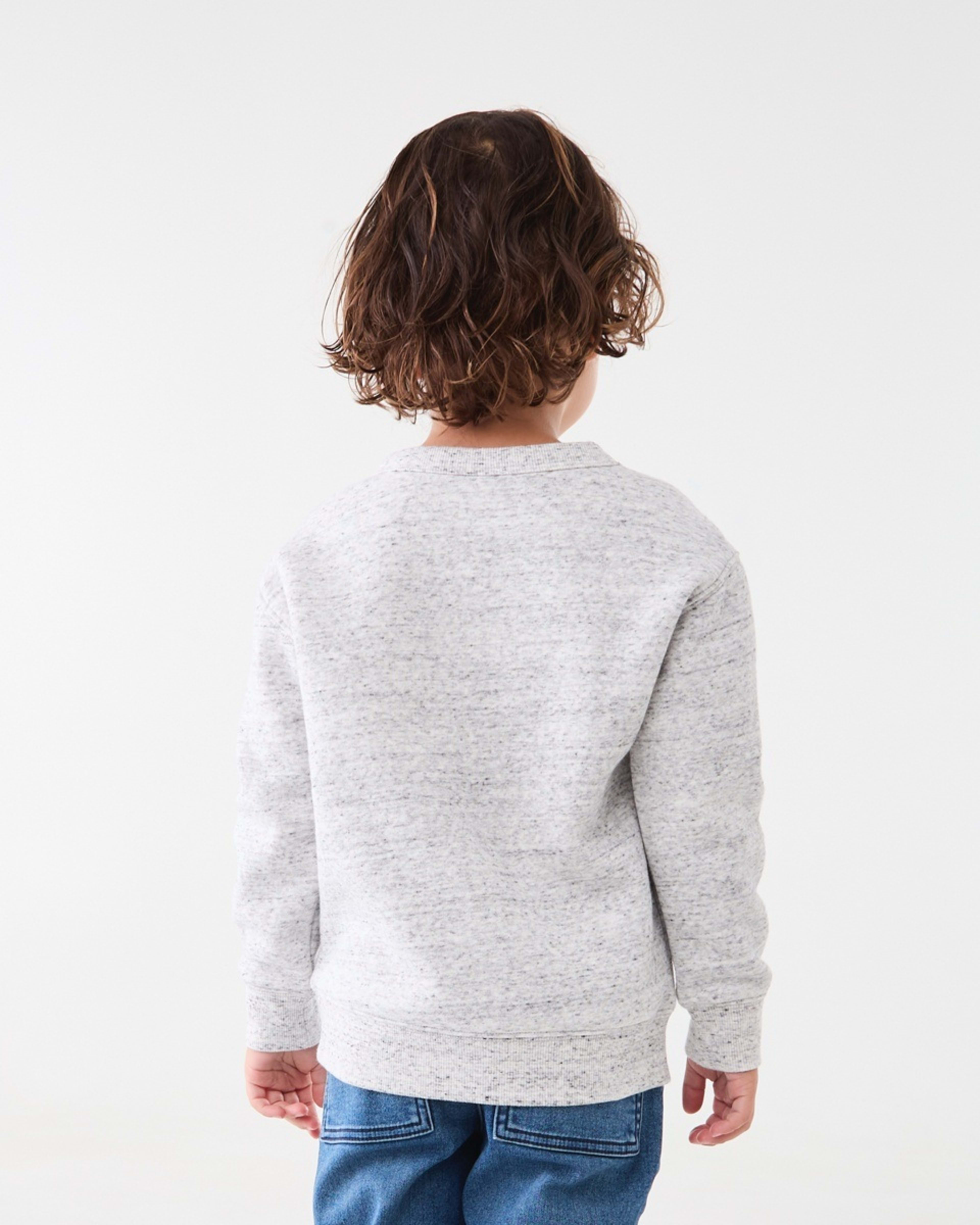 2 Boucle Crew Neck Sweatshirt Dino Boucle Grey Marle, 2 of 9