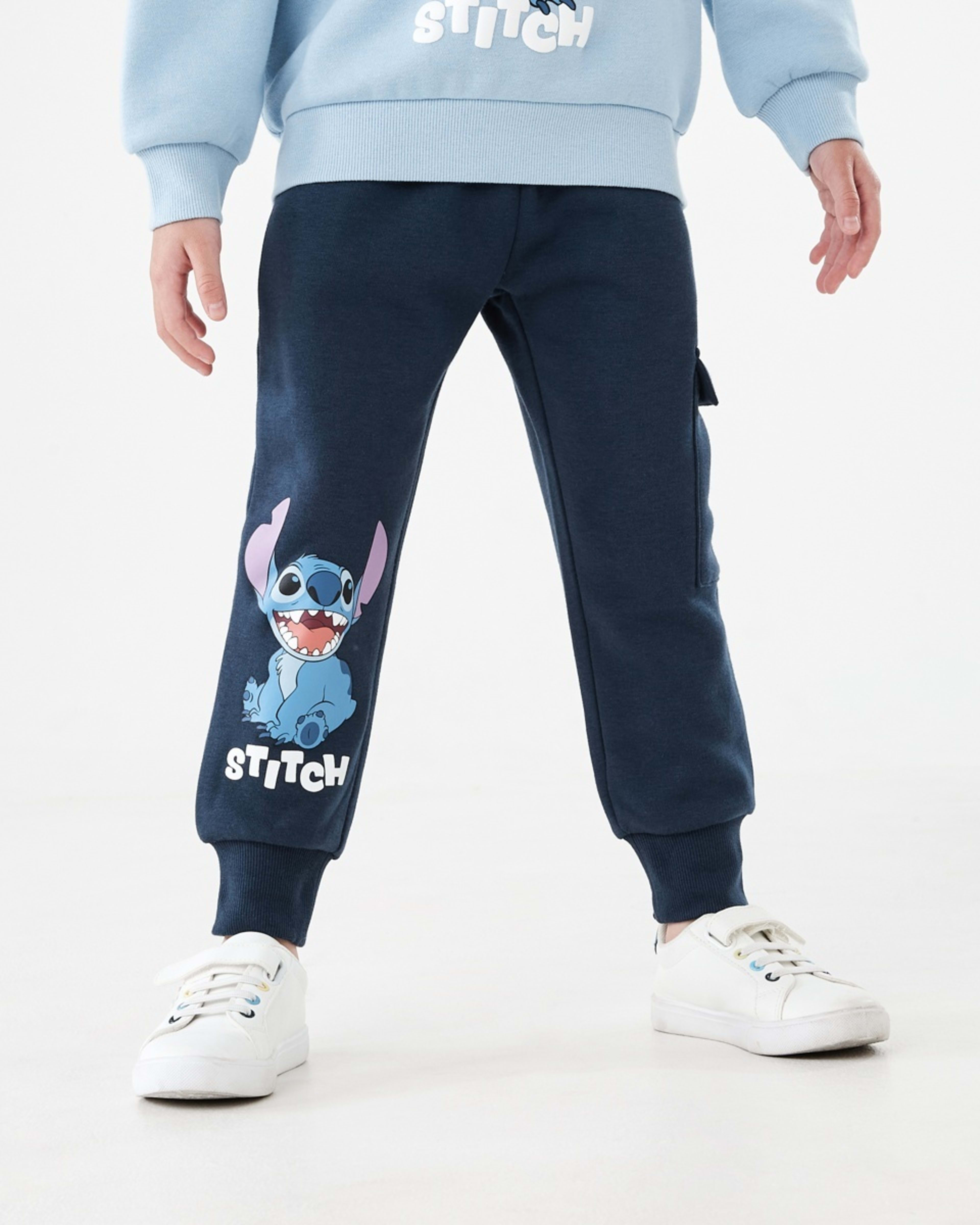1 Disney Lilo & Stitch License Oversized Printed Trackpants Stitch, 1 of 10