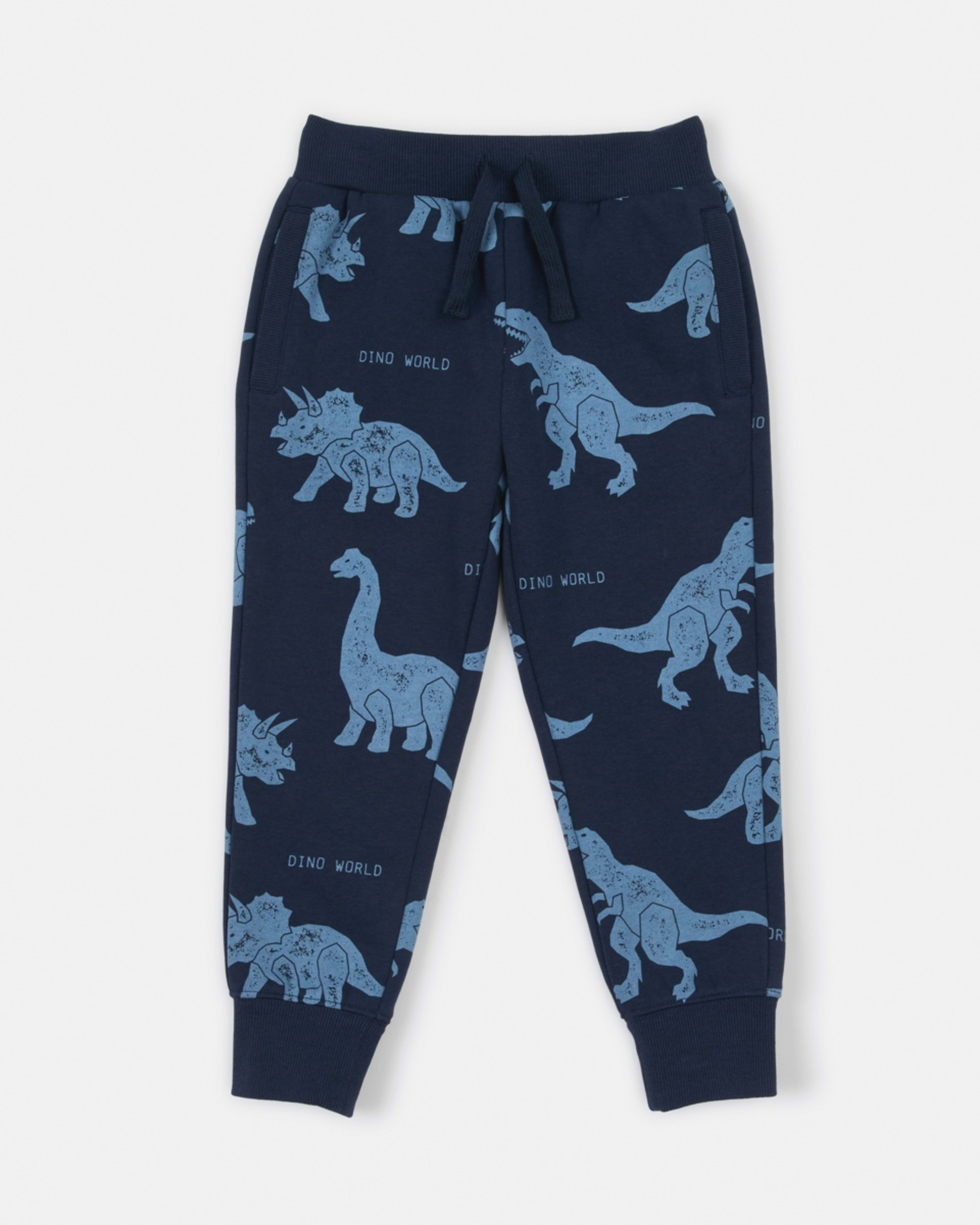 6 All Over Print Trackpants Dino Stencil Navy, 6 of 7