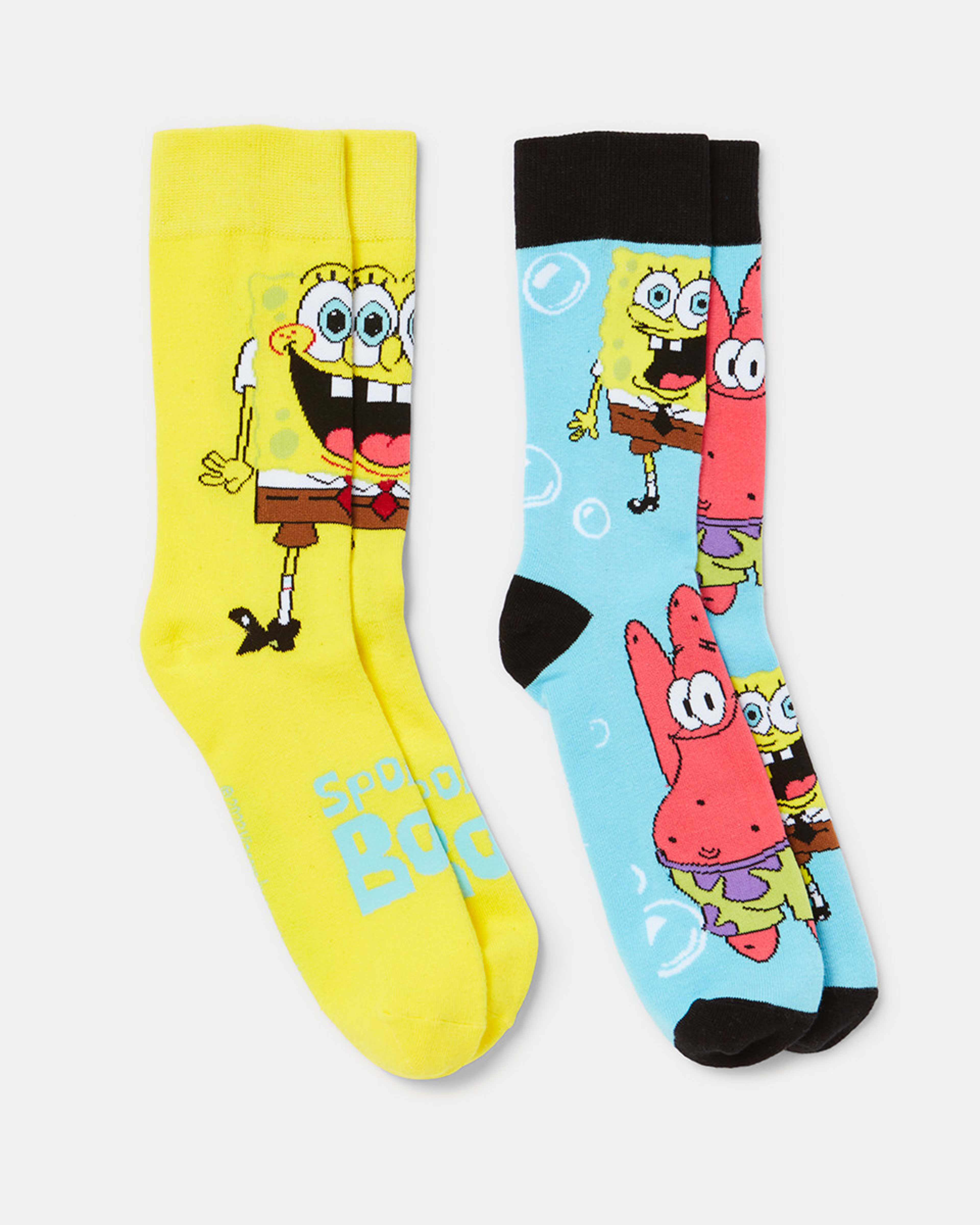 2 Pack SpongeBob SquarePants License Socks Kmart