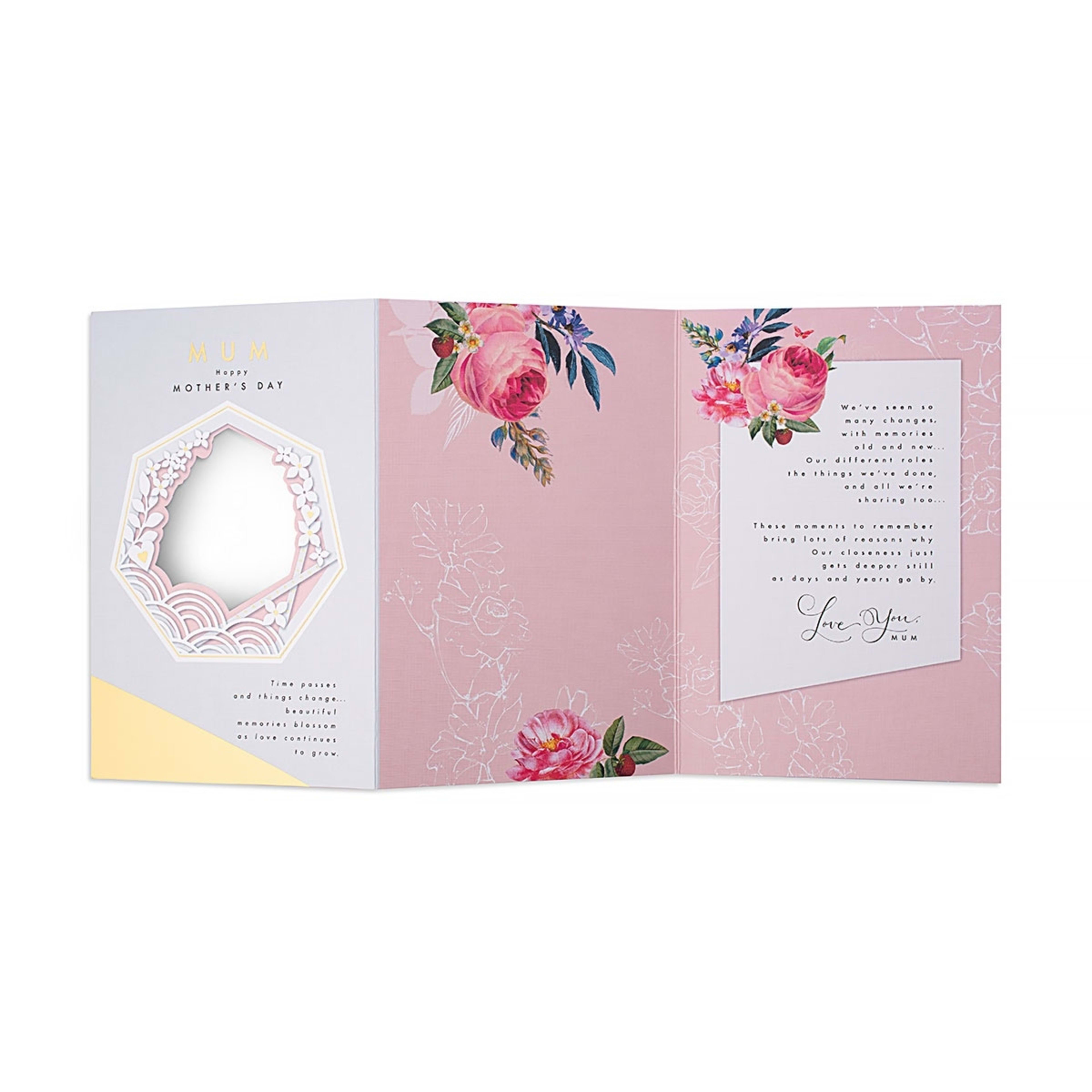 2 Hallmark Mother's Day Card - Mum Happy Mother's Day. Time Passes and Things Change… Beautiful Memories Blossom as Love Continues to Grow, 2 of 3