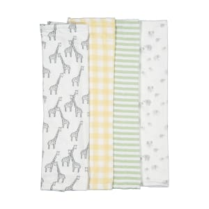 4 Pack Organic Cotton Burping Cloths