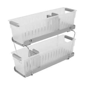 2 Tier Narrow Organiser with Dividers