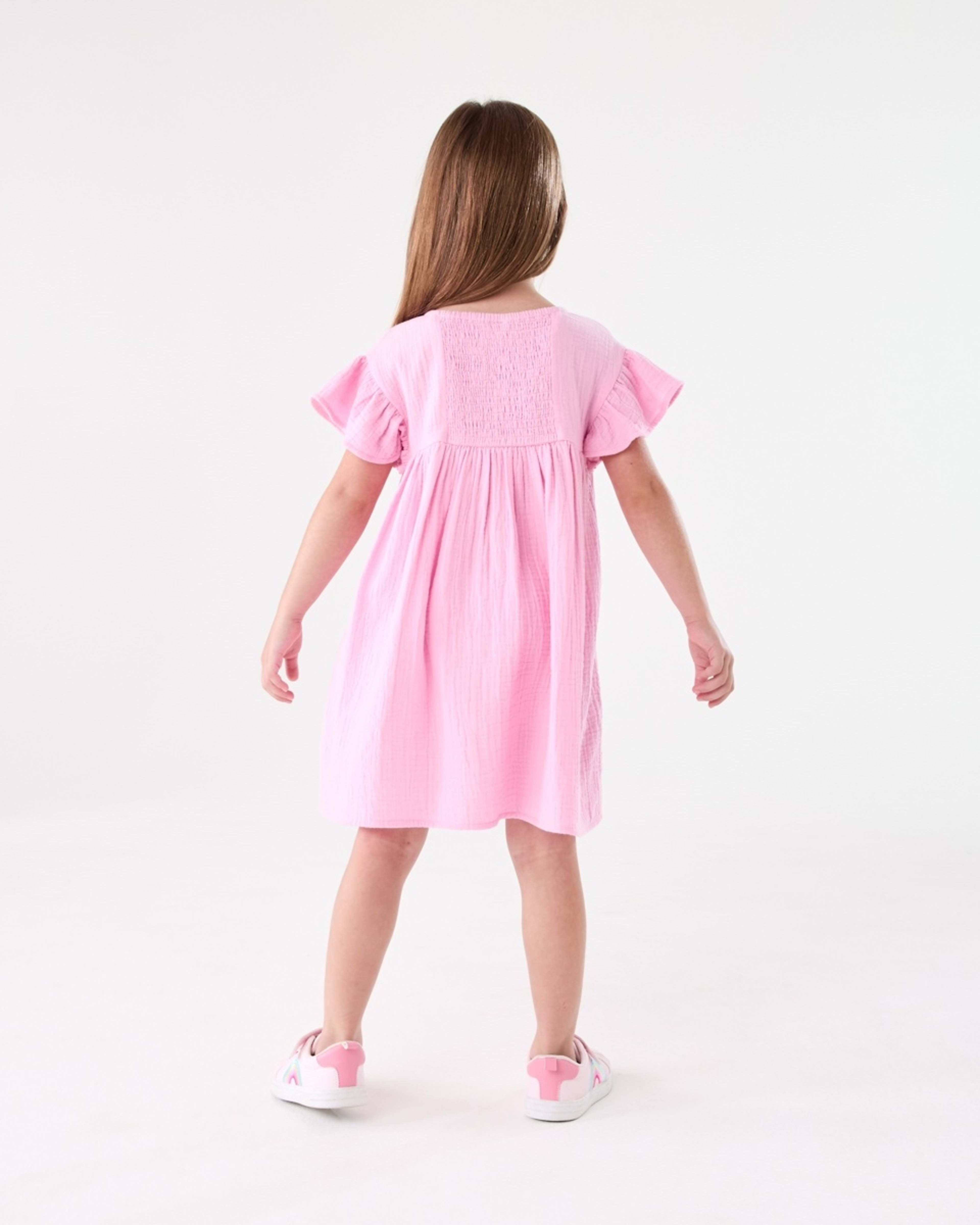 8 Woven Dress BUBBLEGUM PINK, 8 of 8