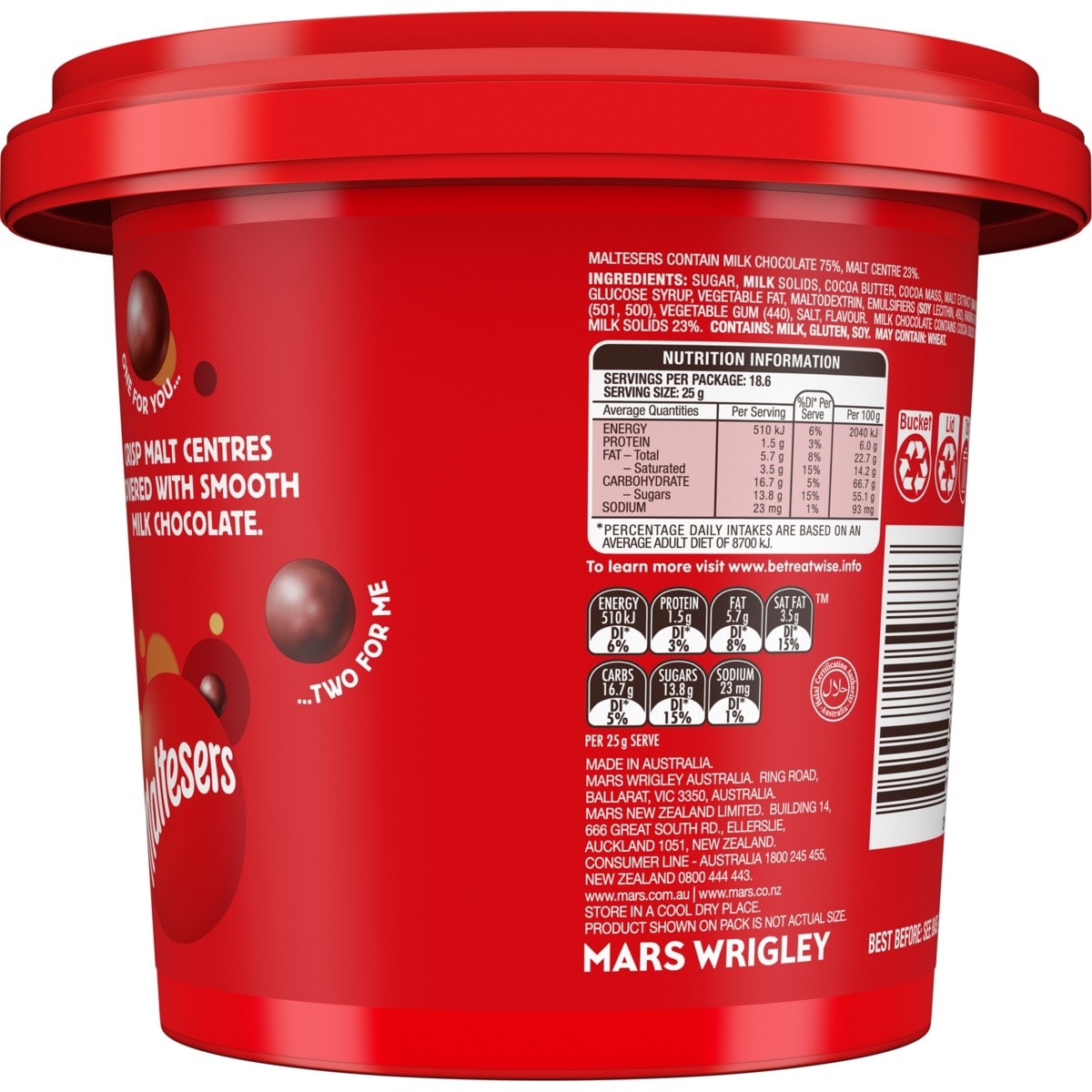 Maltesers Party Bucket 465g Kmart