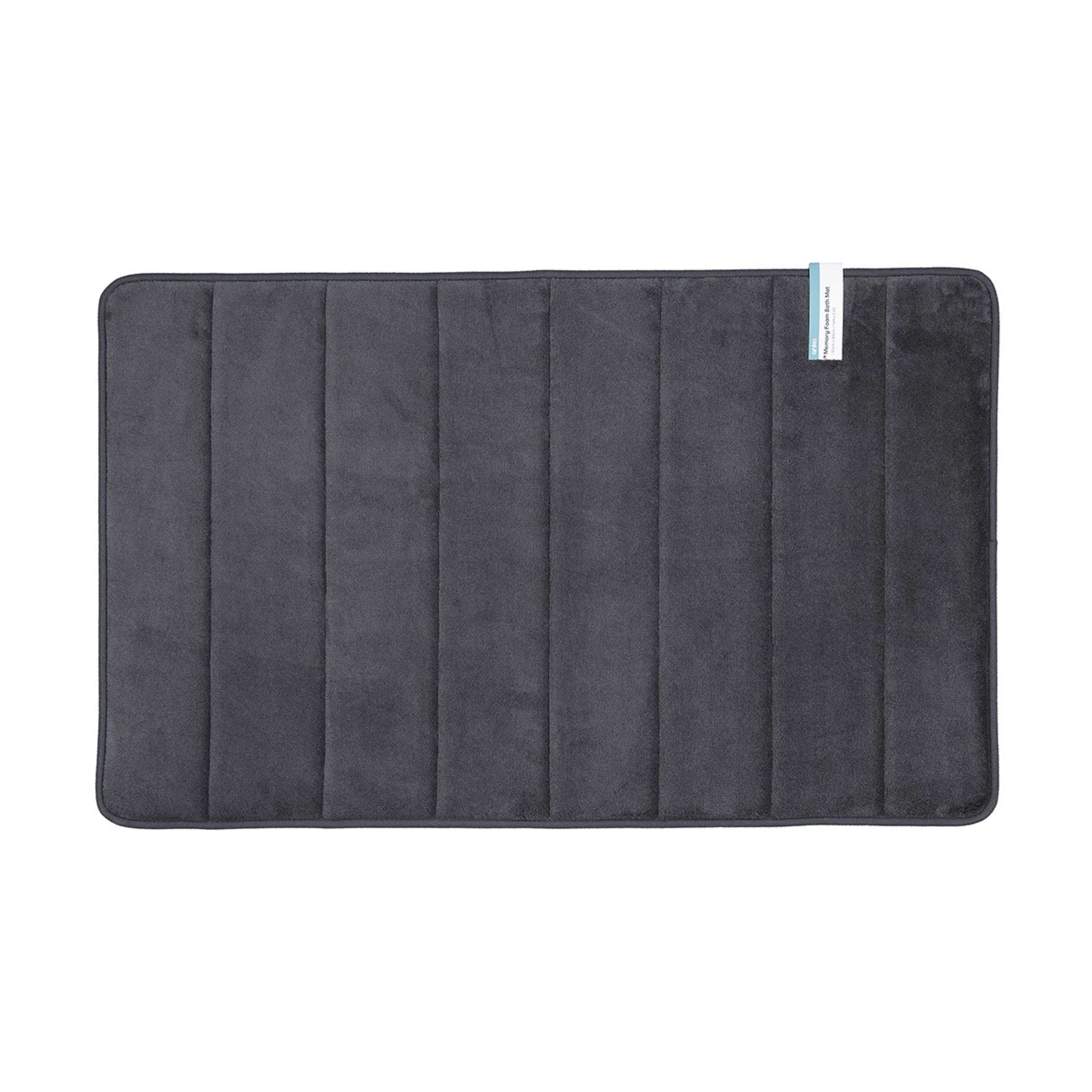 Memory Foam Bath Mat Ebony Kmart