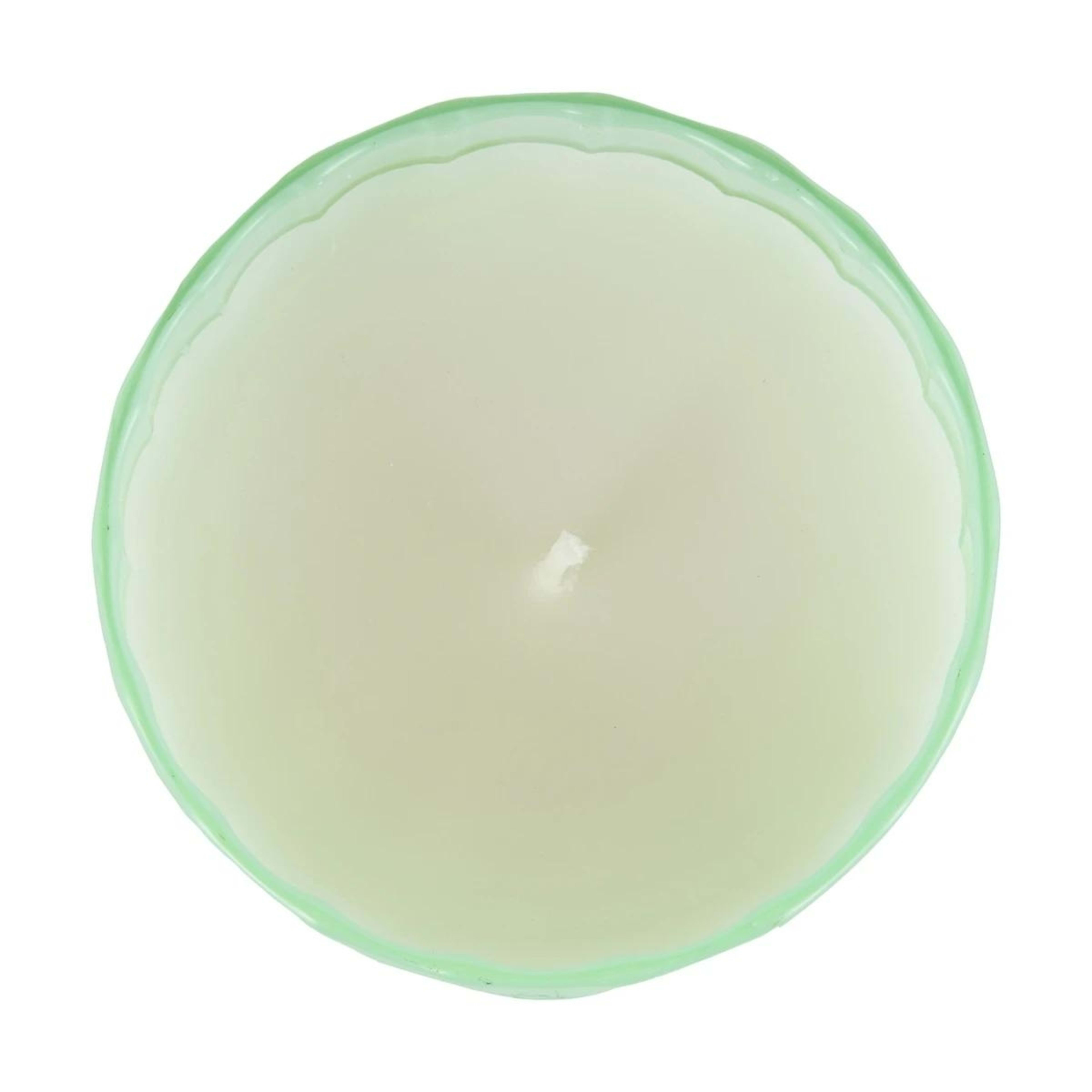 3 Coves of Capri Swirl Glass Candle - Green, 3 of 4