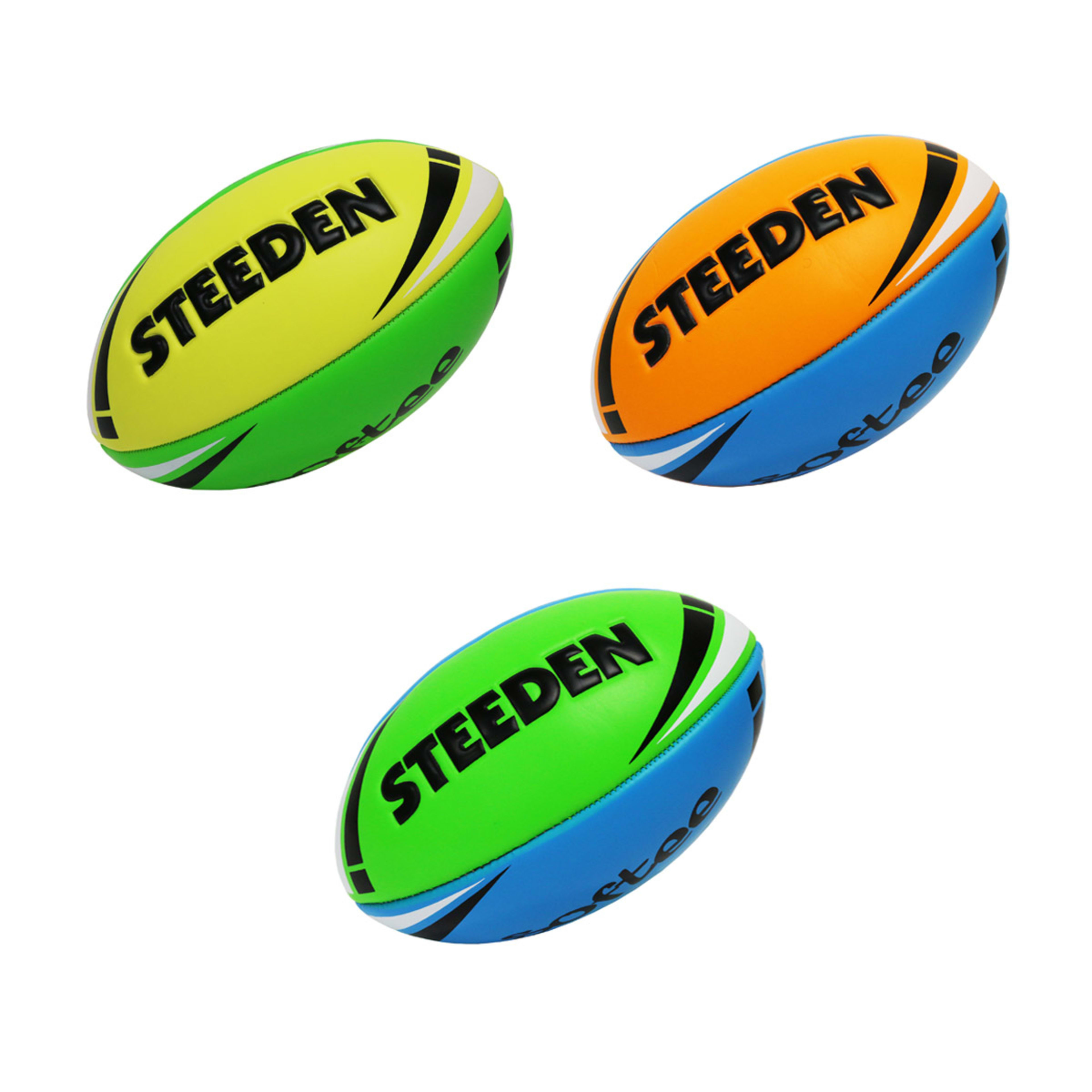 1 11in. Steeden Rugby Softee Ball - Assorted