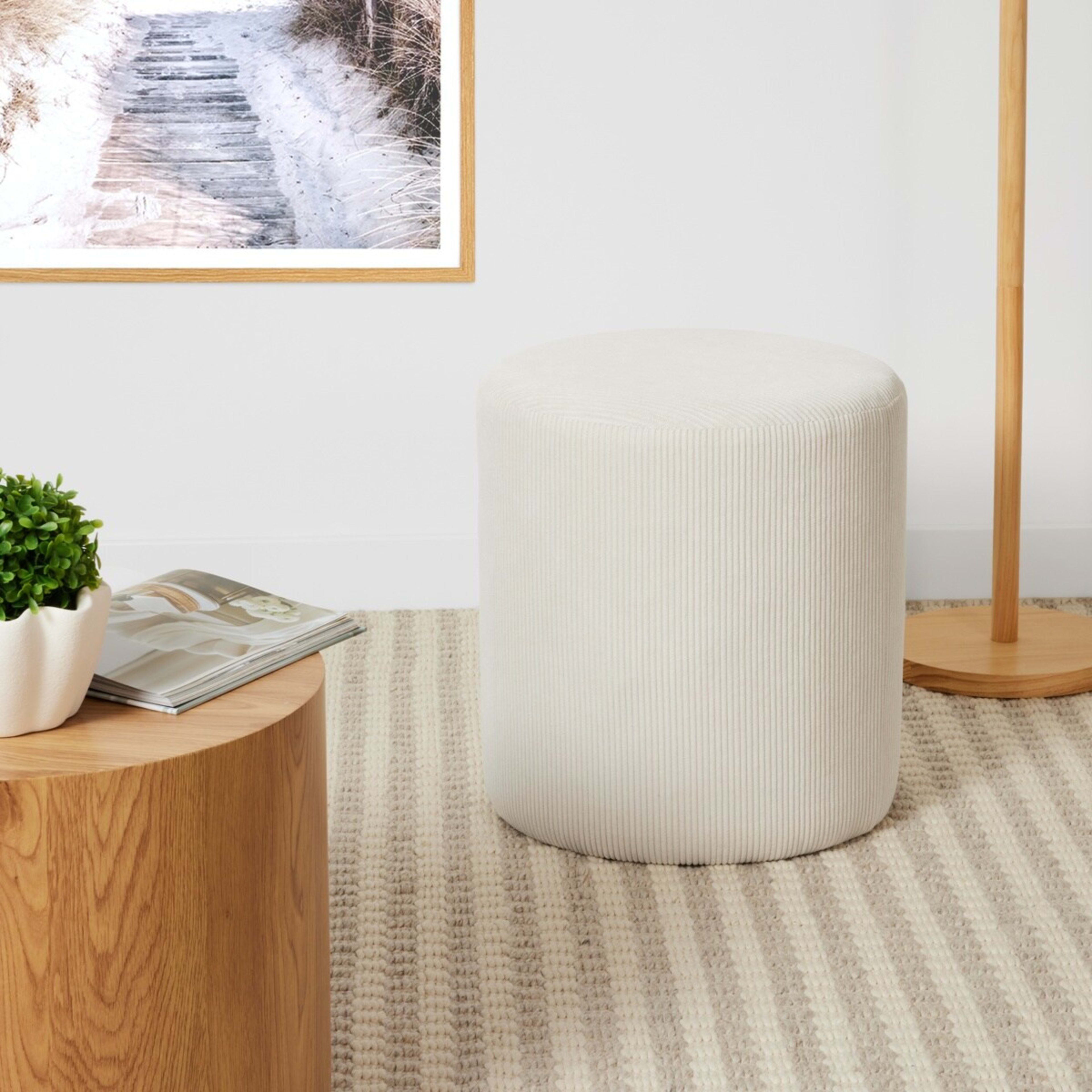 1 Quinn Ottoman - Natural, 1 of 7