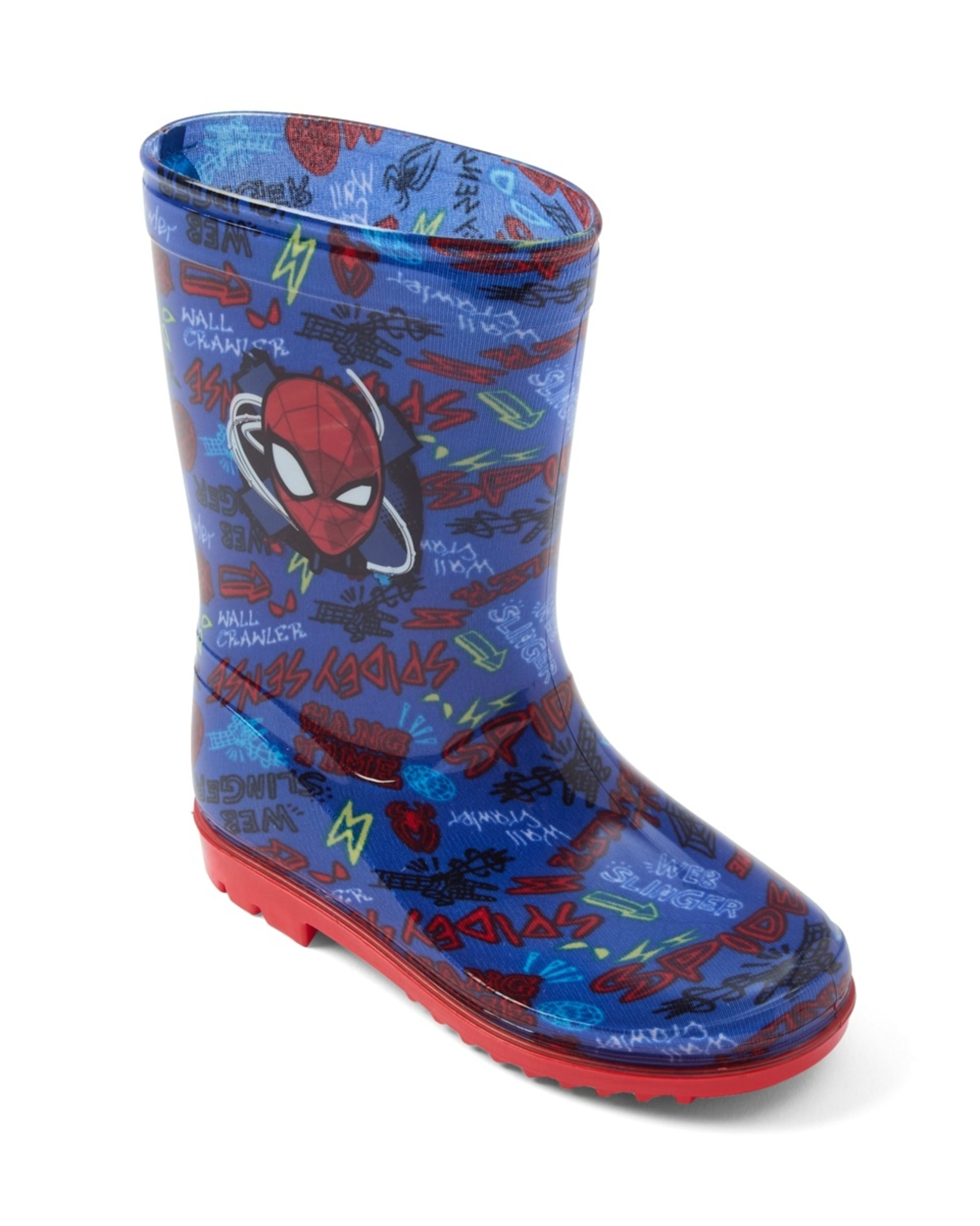 1 Junior Spider-Man License Rainboots Spiderman Doodle Art, 1 of 5