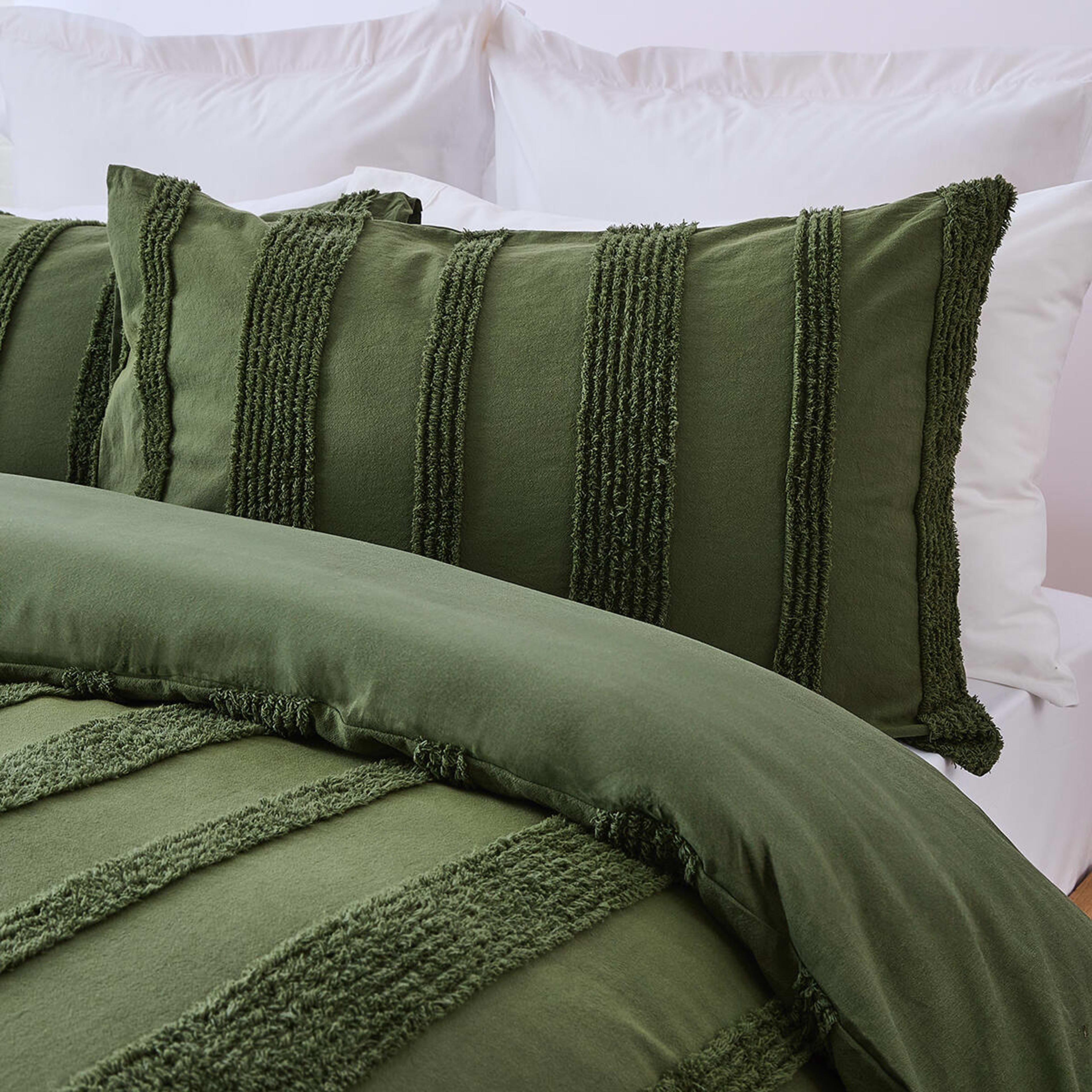 2 Willow Cotton Quilt Cover Set - Queen Bed, Forest, 2 of 6