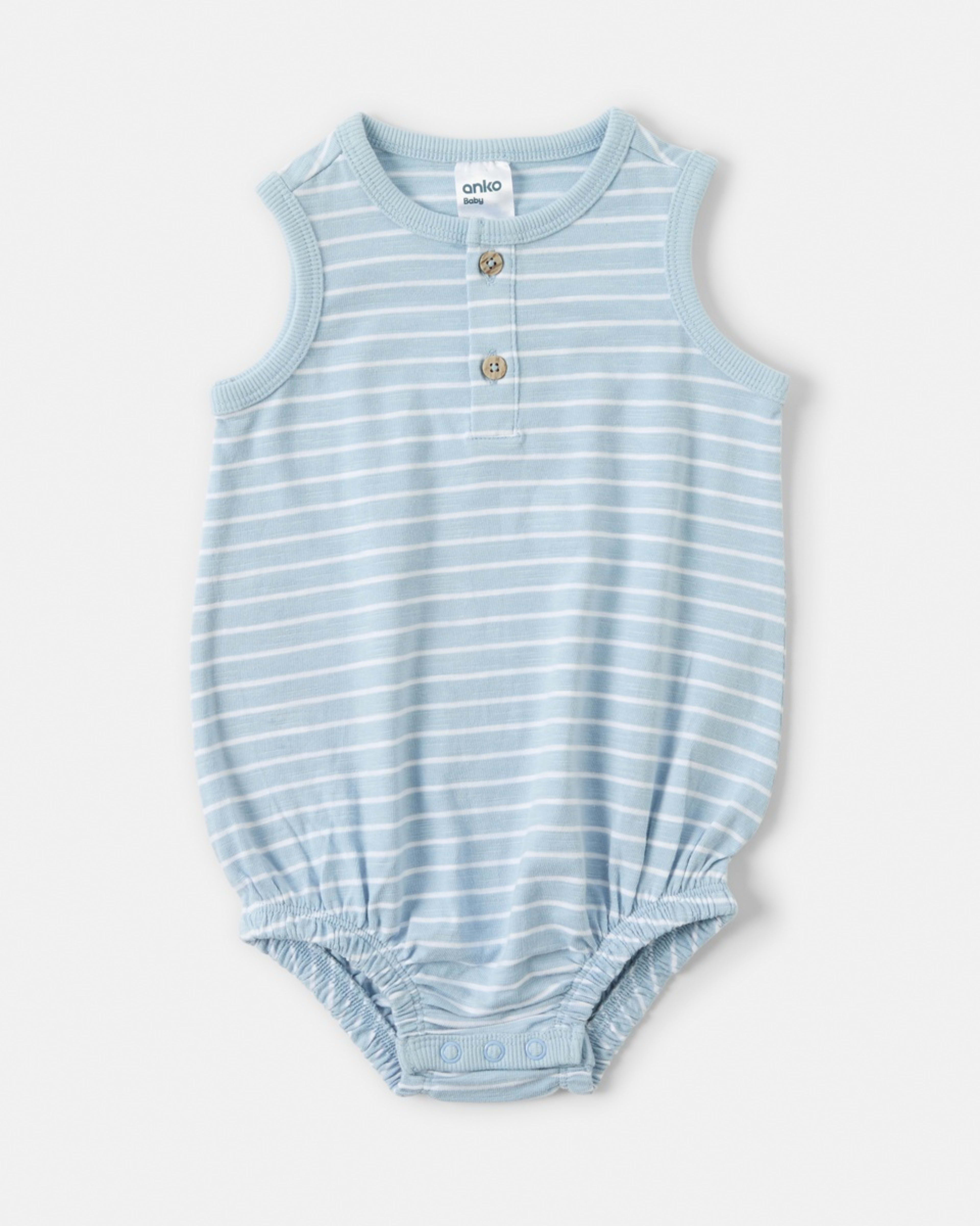 1 Henley Neck Bodysuit Stripes, 1 of 3
