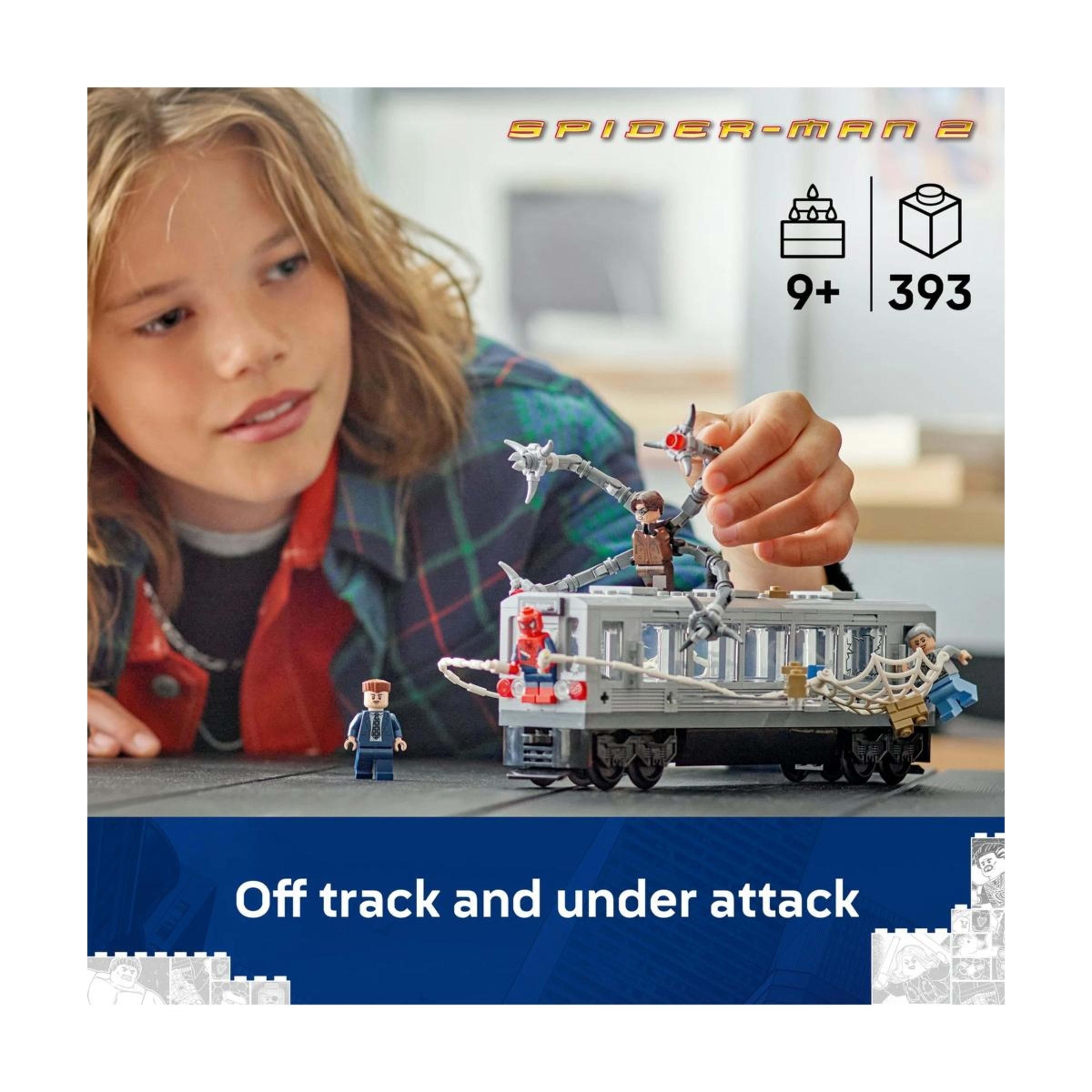 3 LEGO Marvel Super Heroes Spider-Man vs. Doc Ock Subway Train Scene 76321, 3 of 10