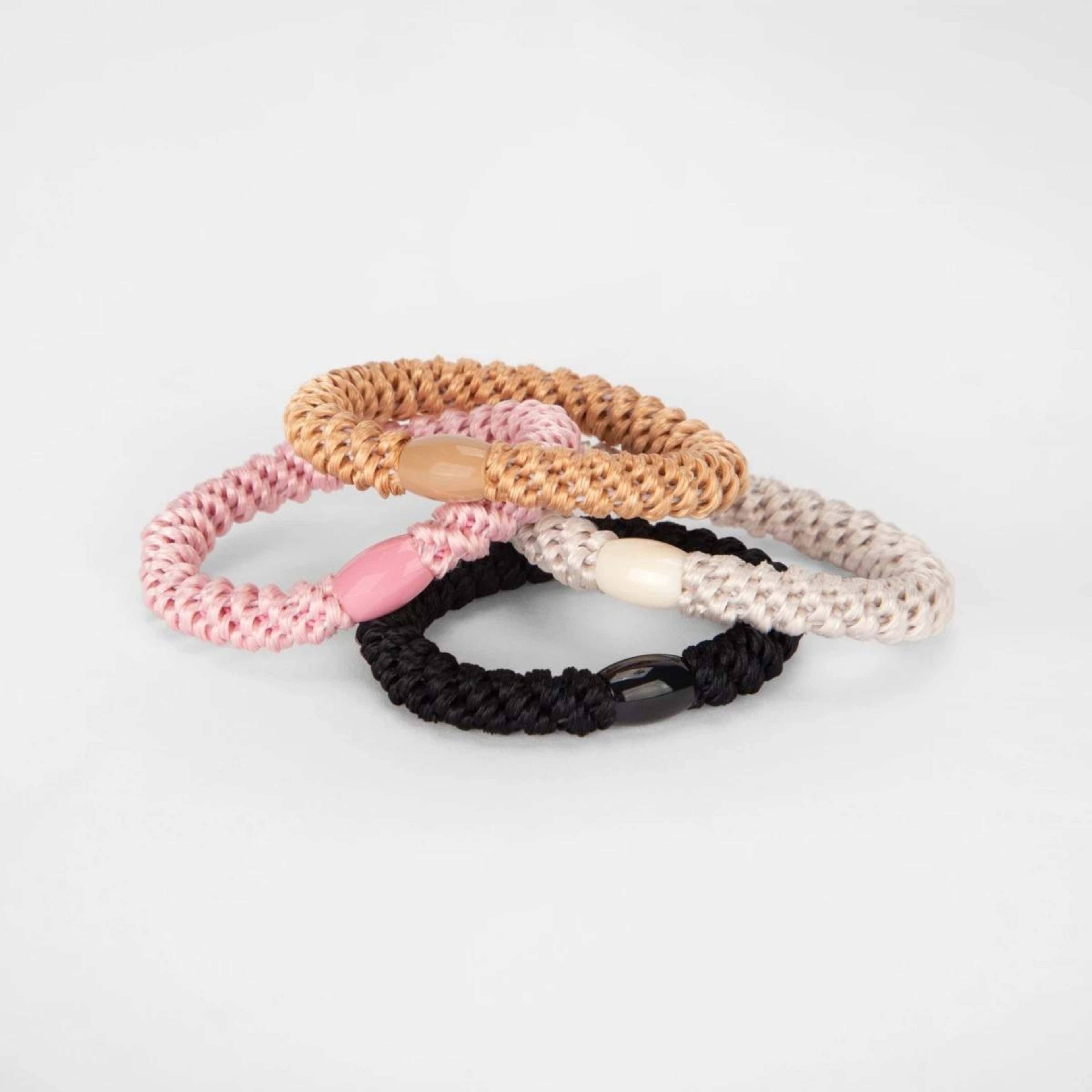 3 OXX Haircare 4 Pack Metal Free Elastics, 3 of 4