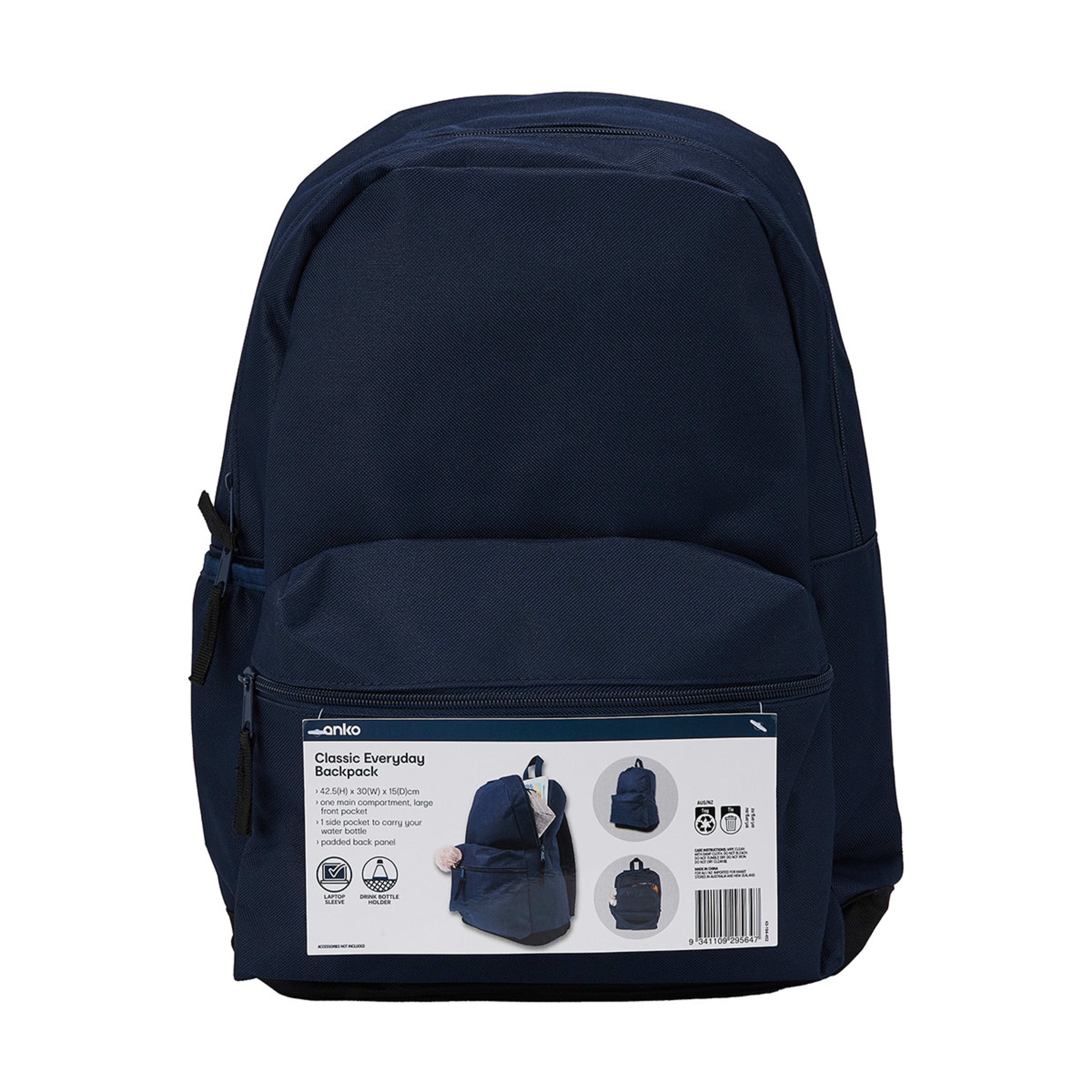 6 12.4L Classic Everyday Backpack - Blue, 6 of 6