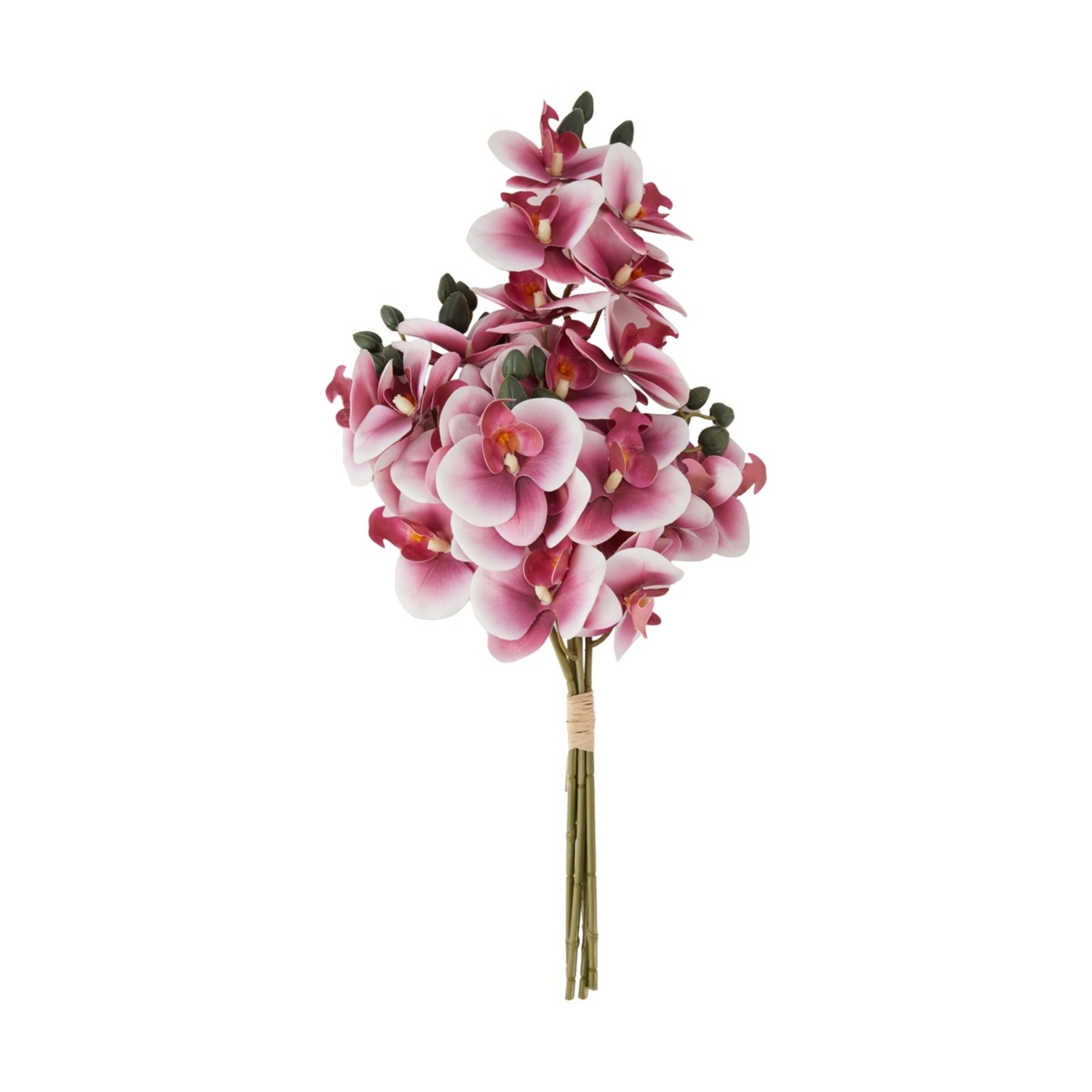 1 Artificial Pink Orchid Bunch, 1 of 4