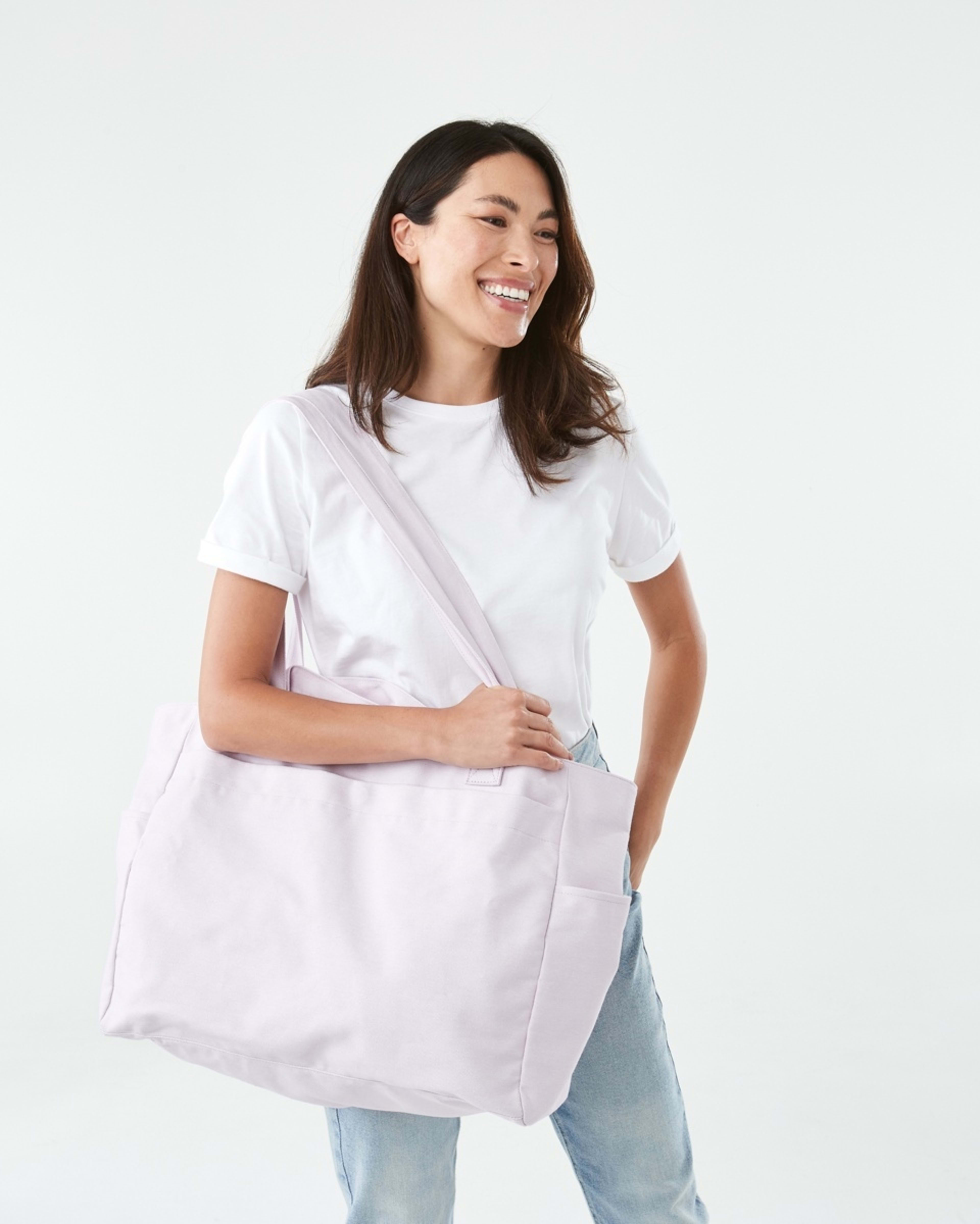 5 Woven Oversized Tote PURPLE HAZE, 5 of 5