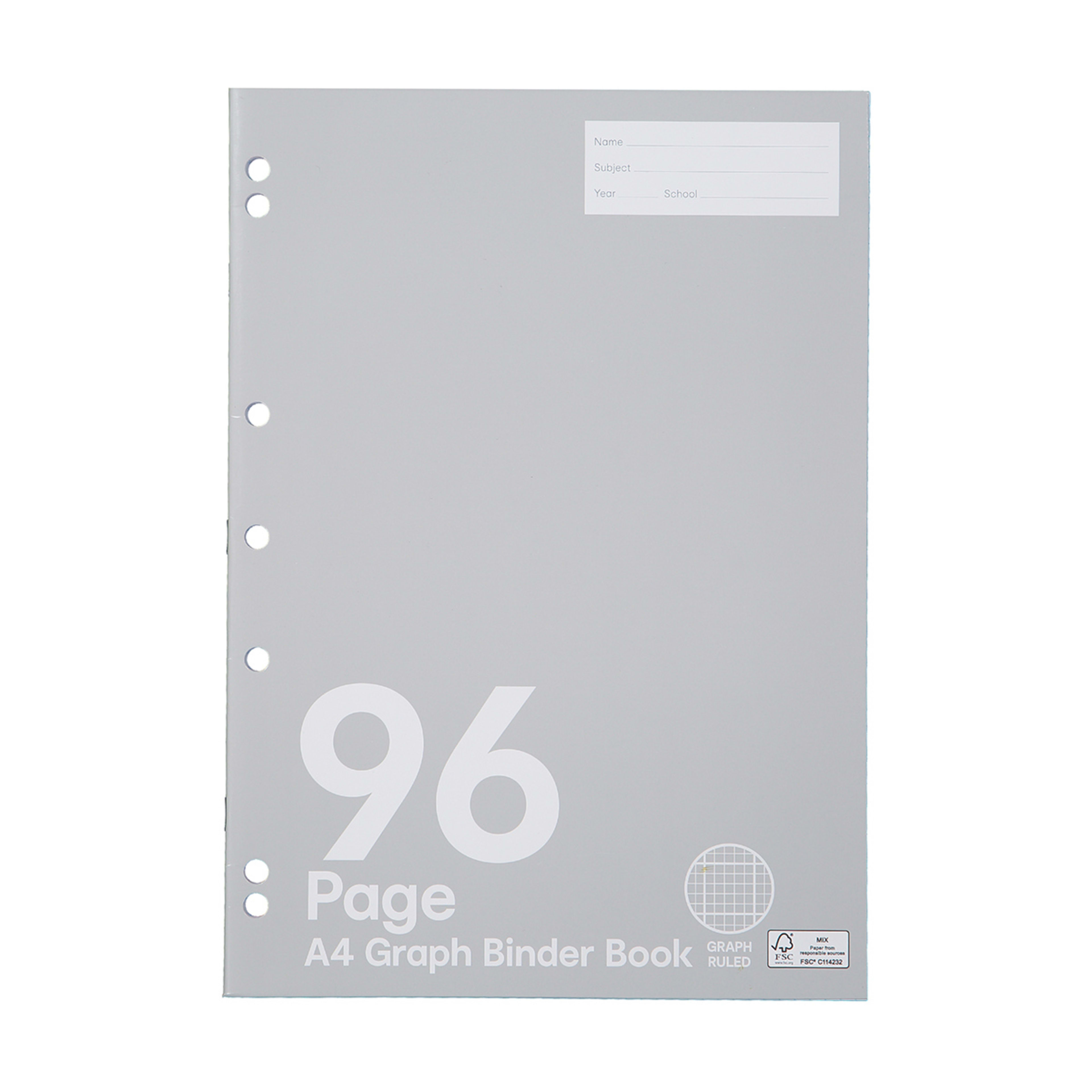 Graph Binder Book A4, 96 Pages Kmart