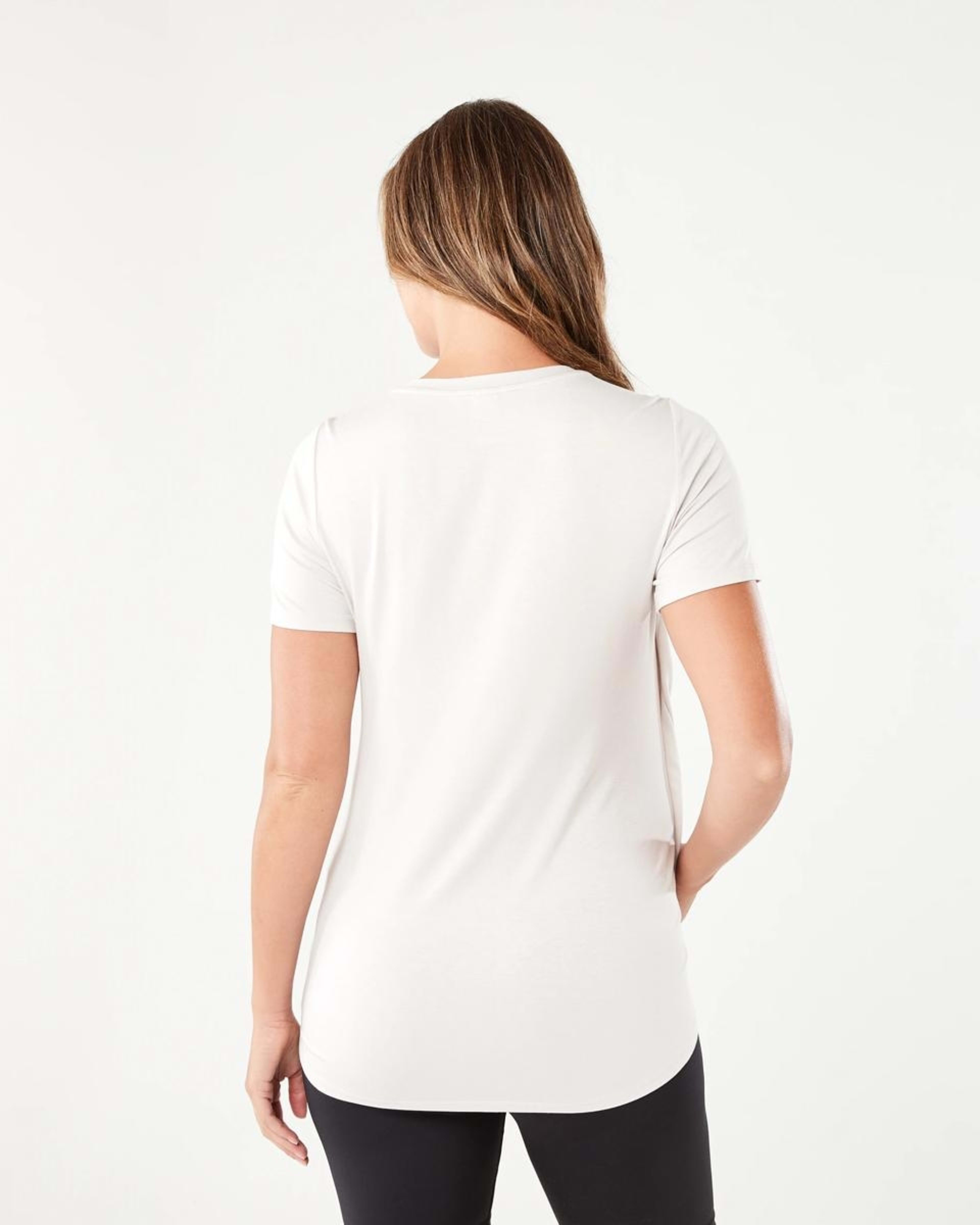 3 Maternity Overlay T-shirt NATURAL BEIGE, 3 of 6