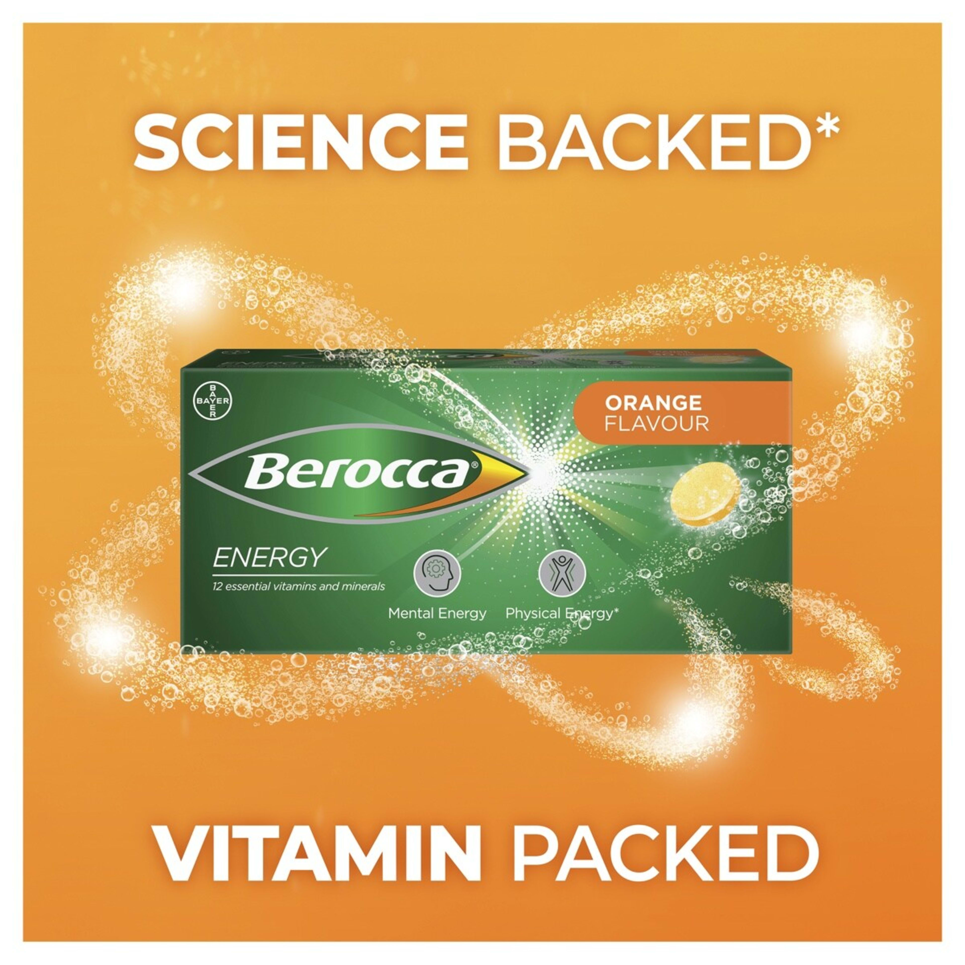 10 15 Pack Berroca Energy Orange Flavour Effervescent Tablets, 10 of 10