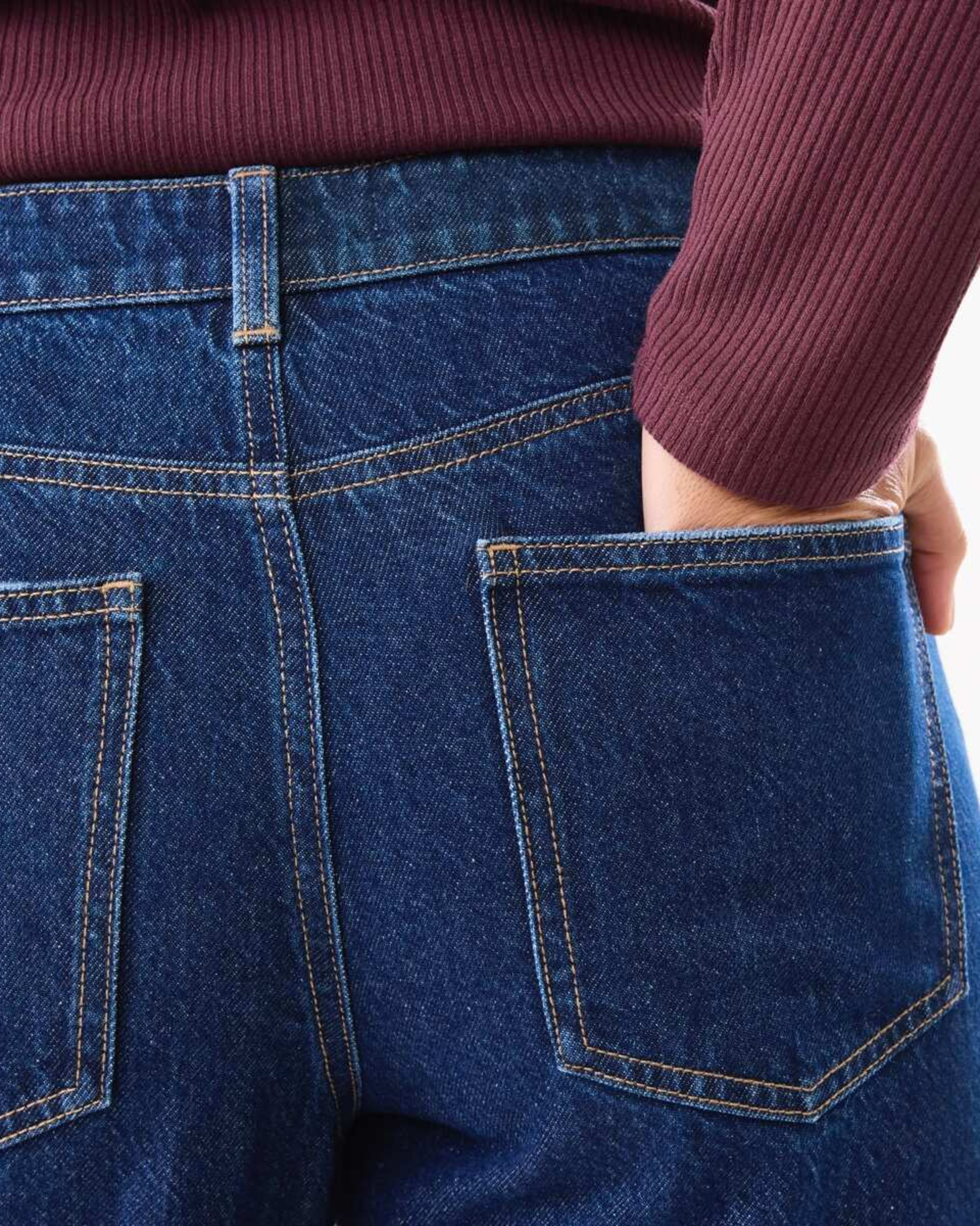 7 Cuffed Hem Jeans Dark Wash, 7 of 7