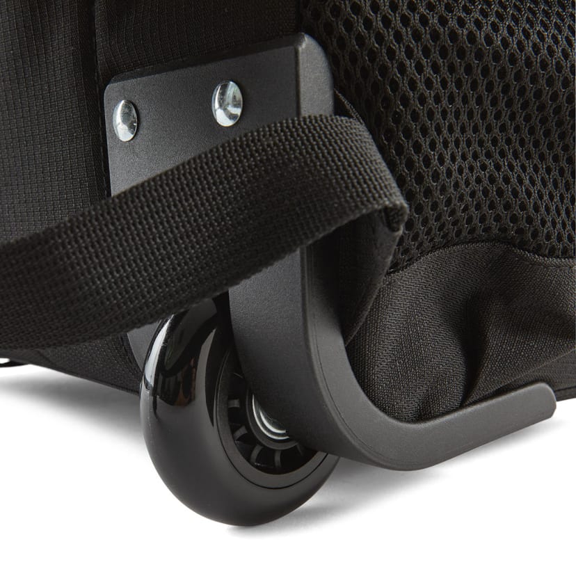 25L Multi Pocket Rolling Commuter Backpack Black and Grey Kmart