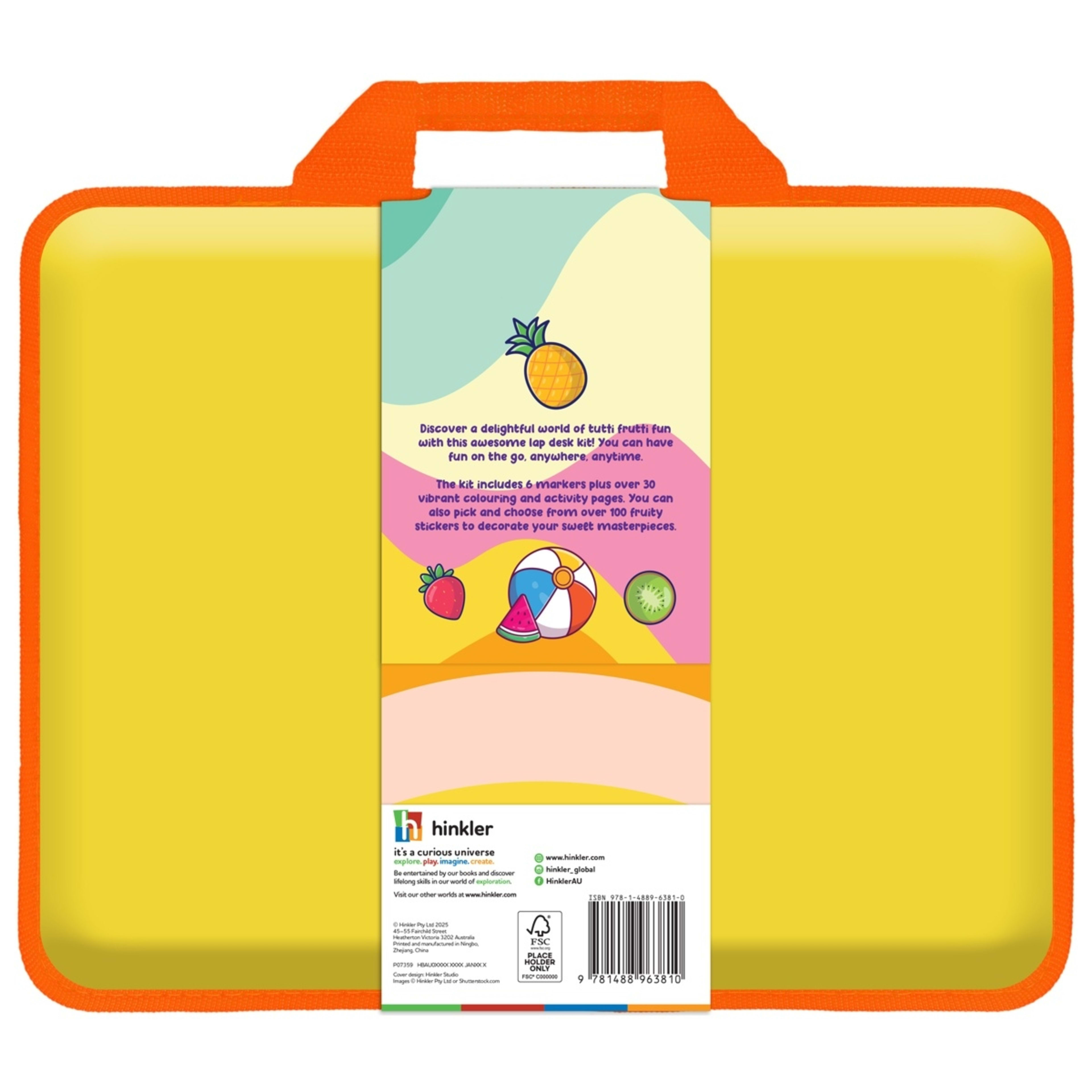 6 Kaleidoscope Colouring: Tutti Frutti Colour and Activity Set with Lap Desk - Book, 6 of 6