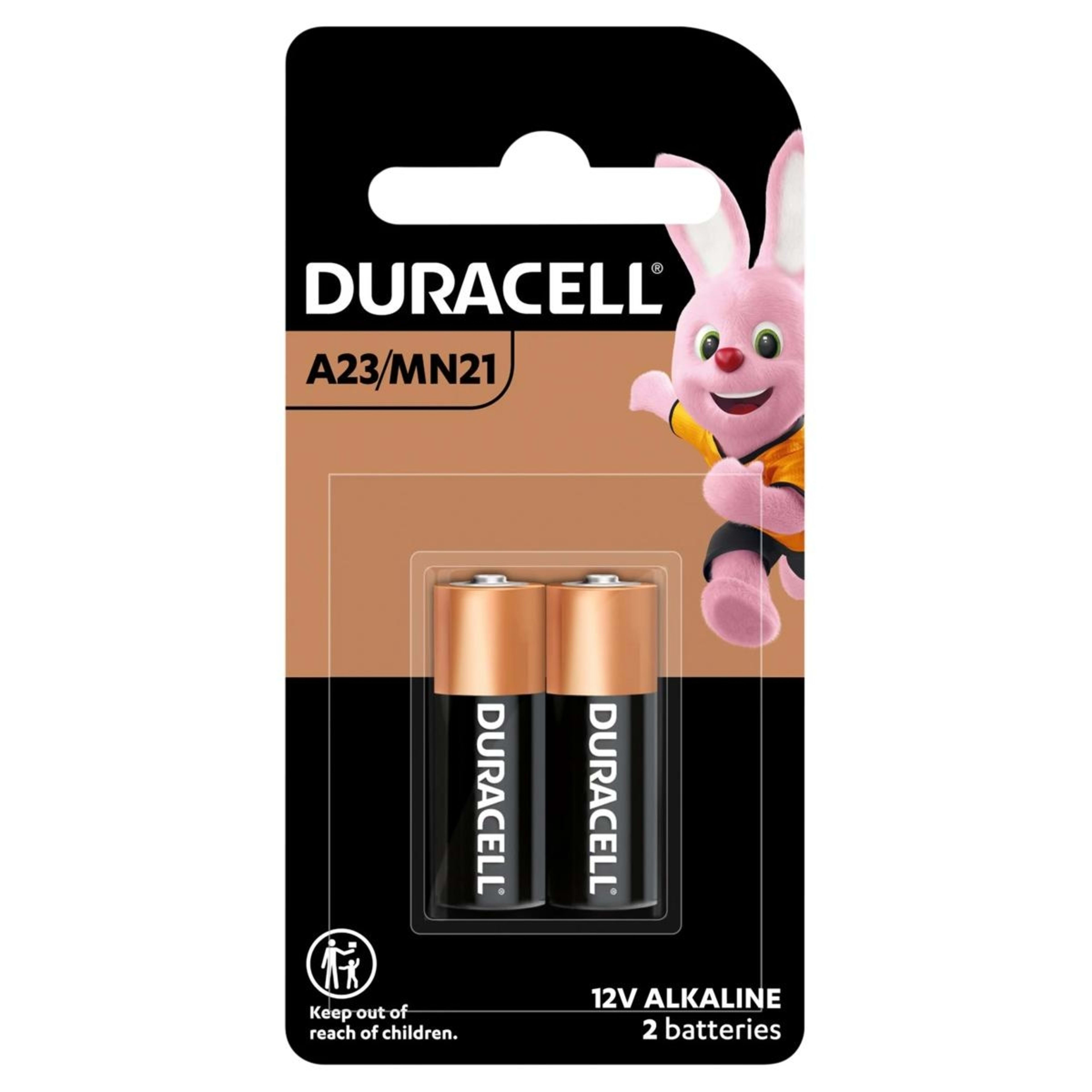 1 Duracell Specialty A23 MN21 12V 2 Pack Batteries