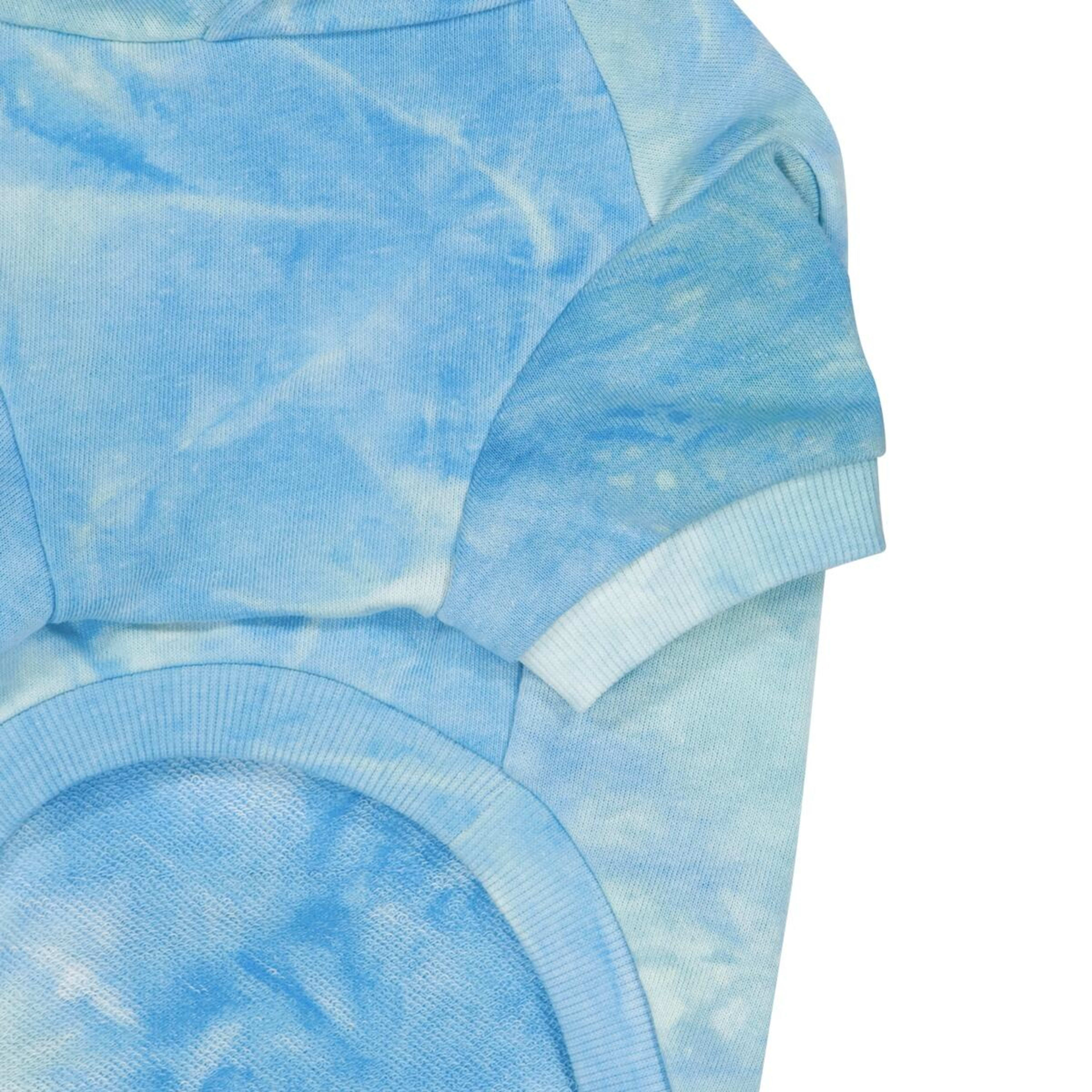 7 Pet Hoodie Tie-Dye - Medium, Blue, 7 of 10