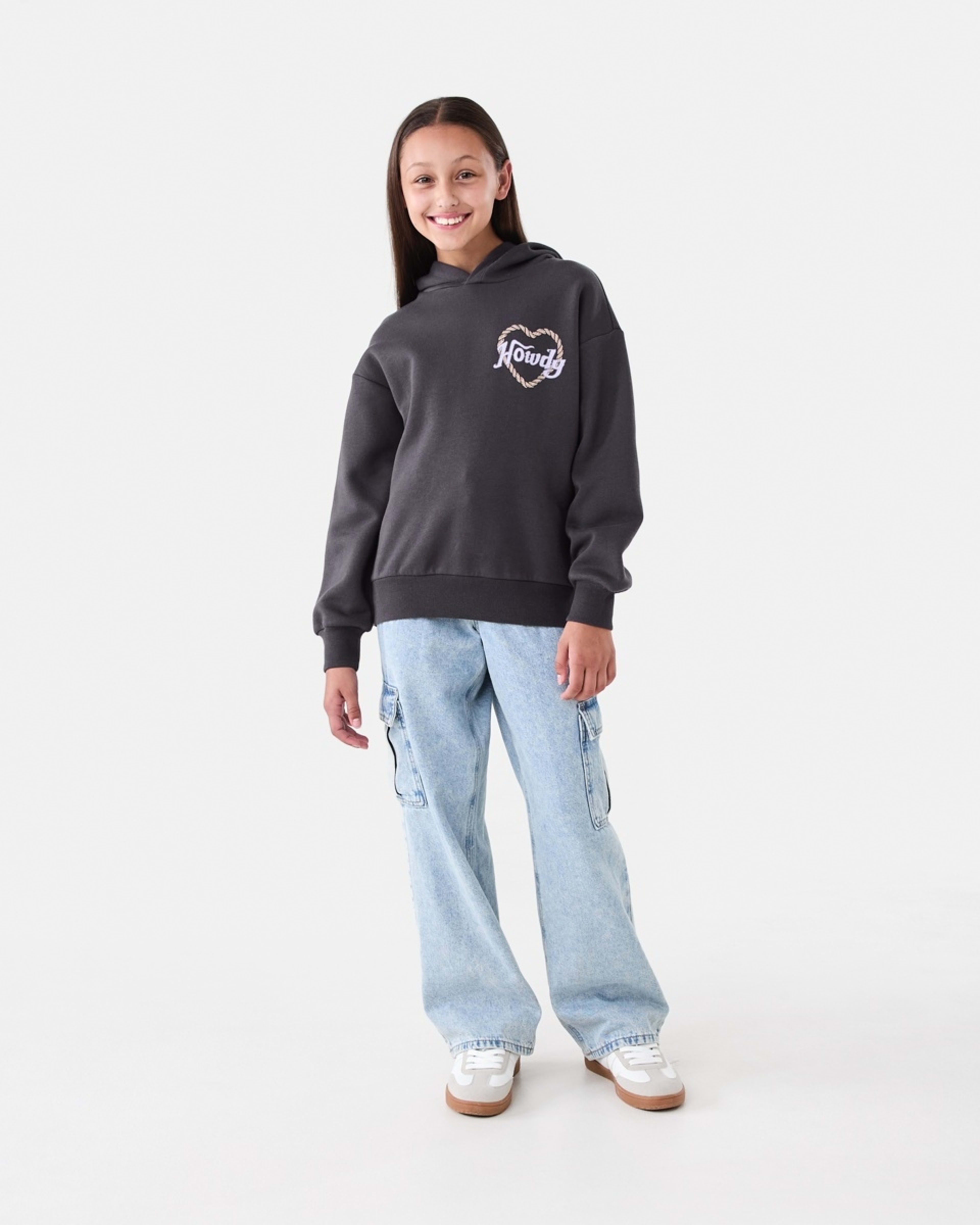 5 Oversized Hoodie Grey Howdy, 5 of 6