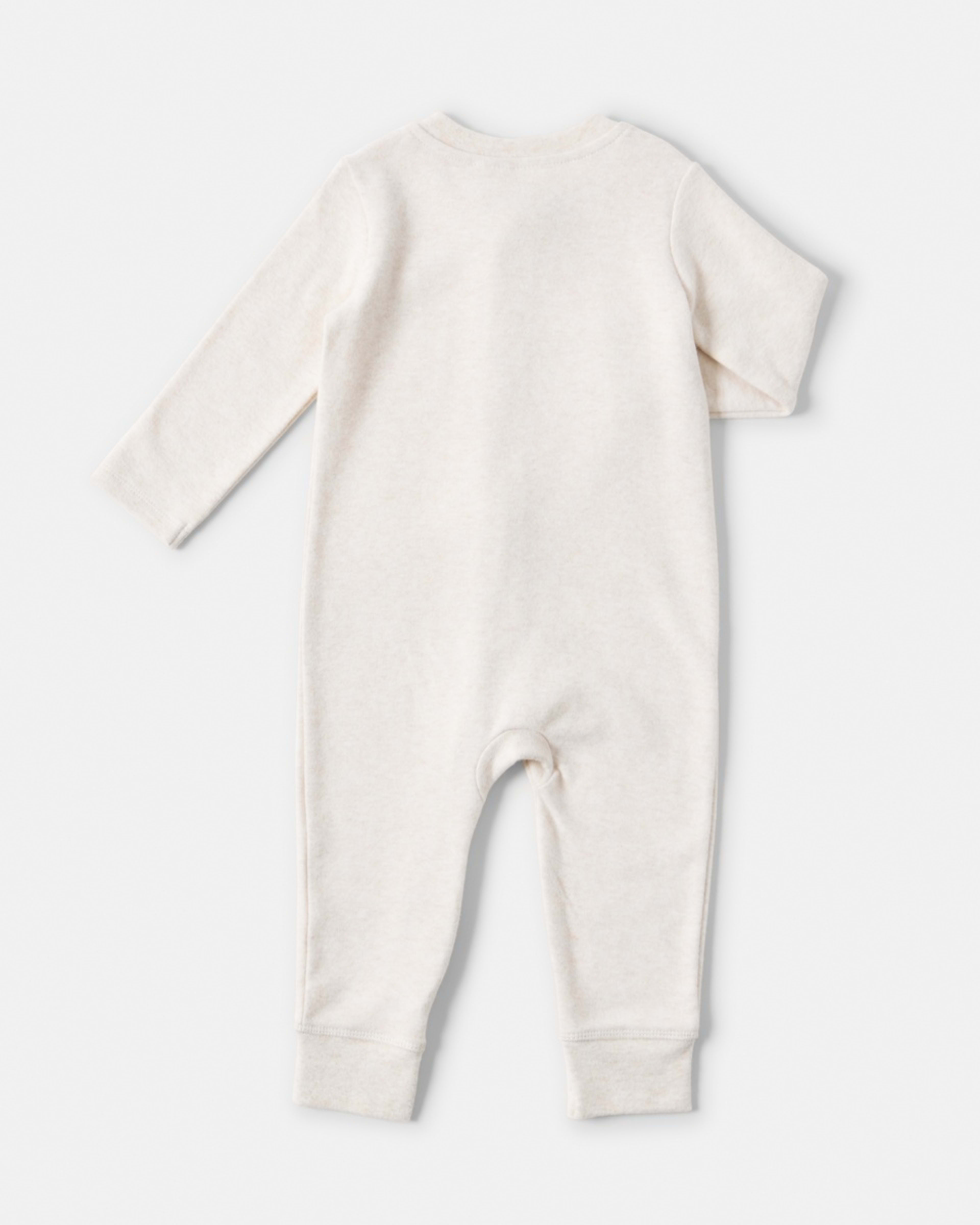 2 Sueded Coverall Honey Oat Marle, 2 of 4