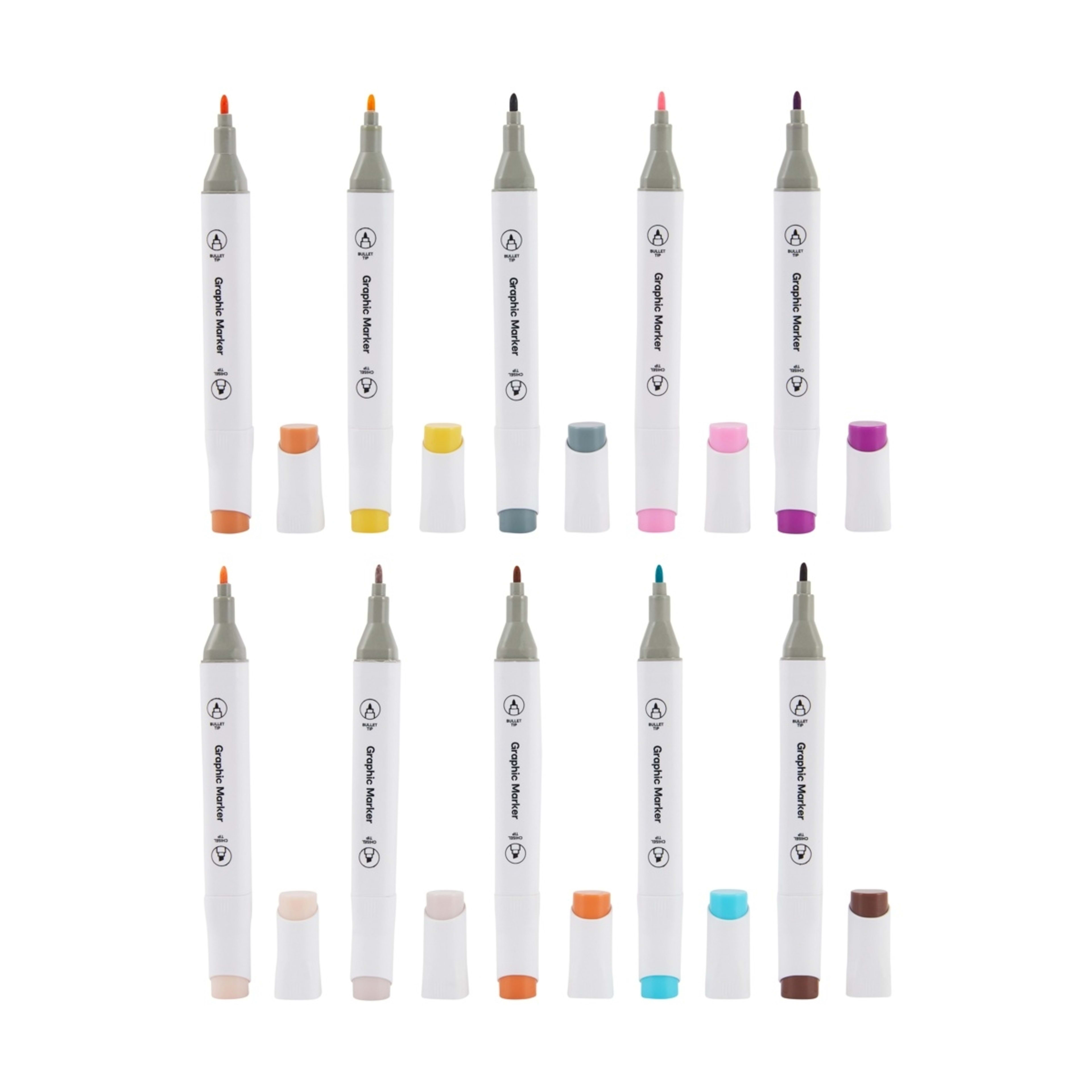 4 20 Pack Dual-Tip Markers Set - Cherry, 4 of 9