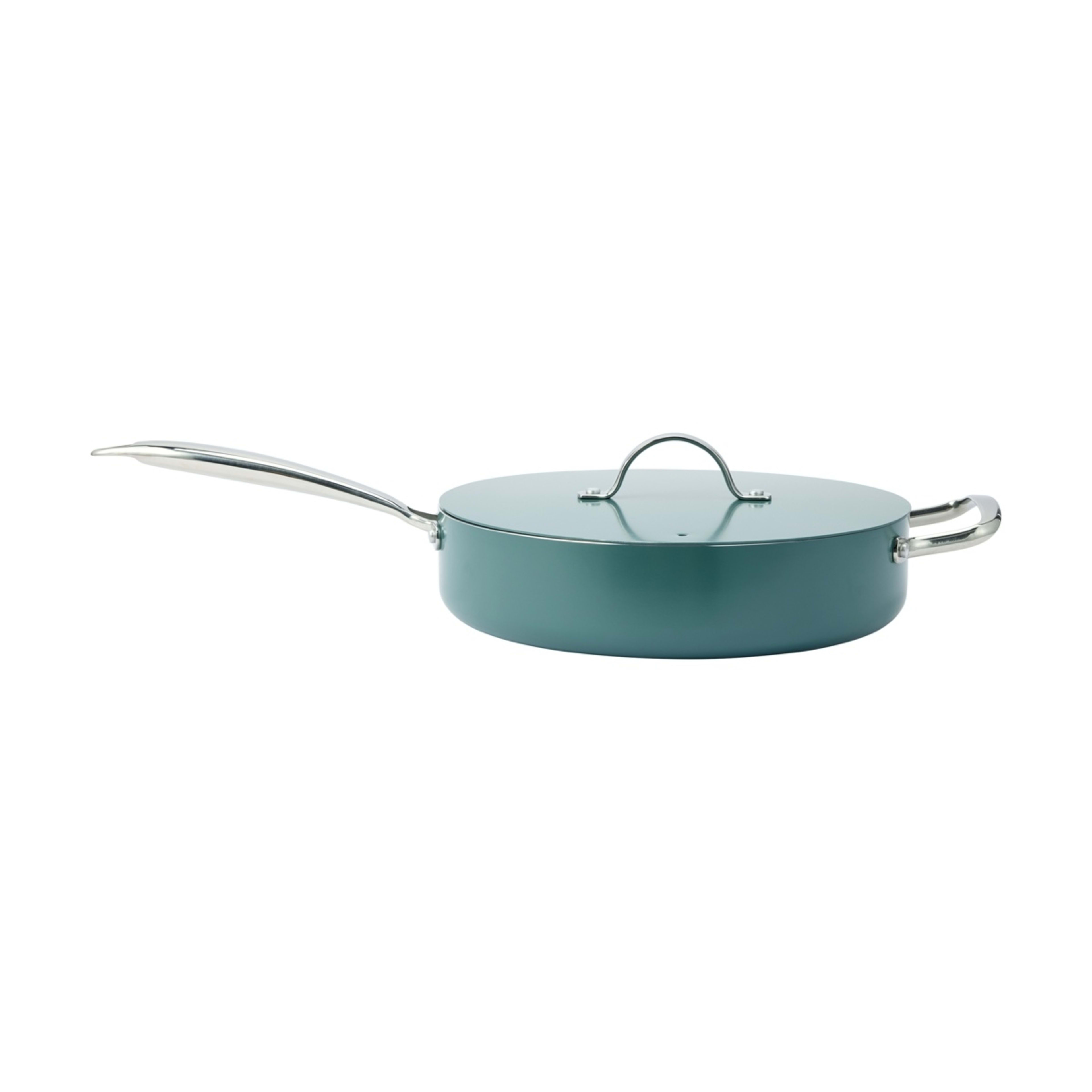 1 28cm Green Ceramic Non-Stick Saute Pan, 1 of 6