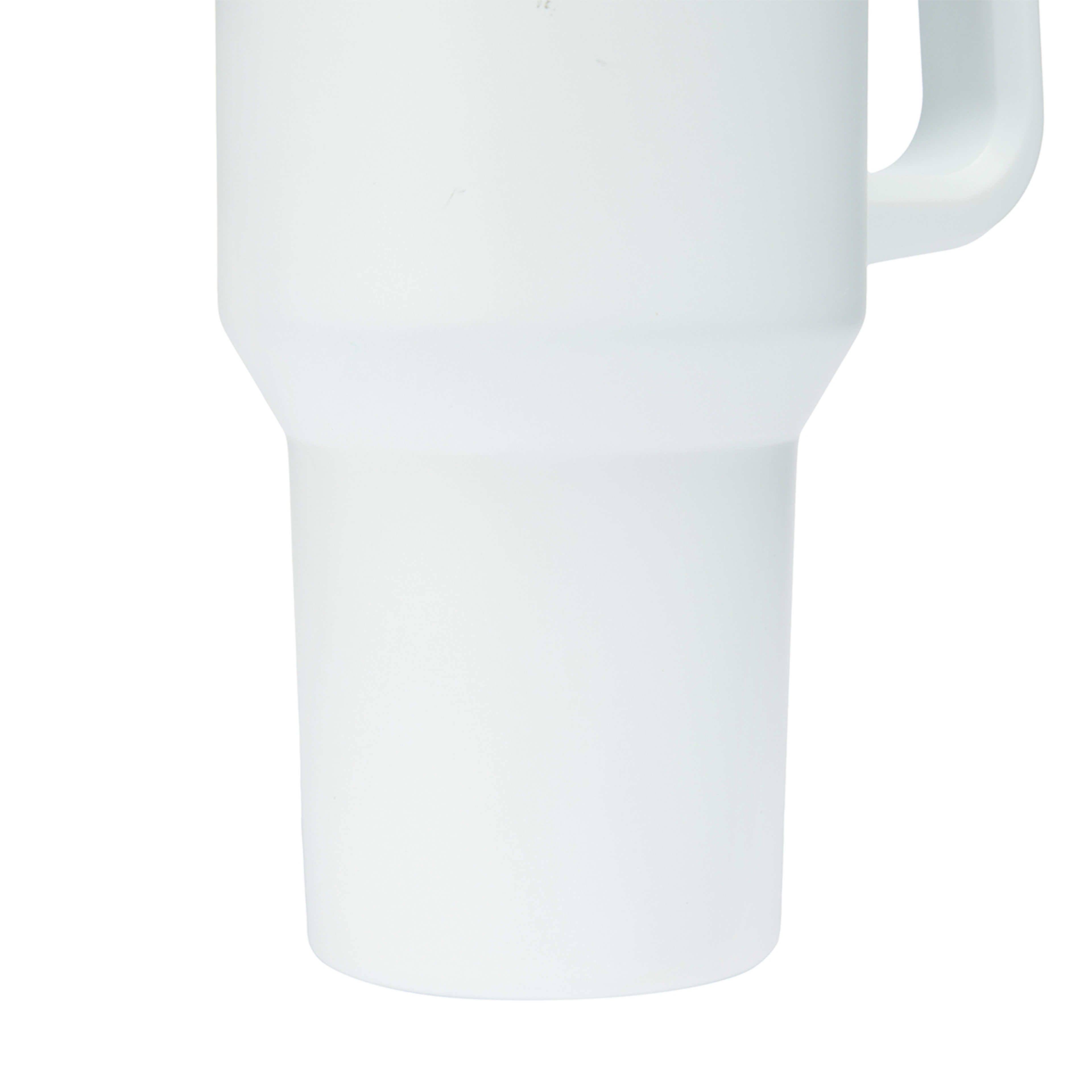 7 1.18L White Jumbo Tumbler with Handle, 7 of 10