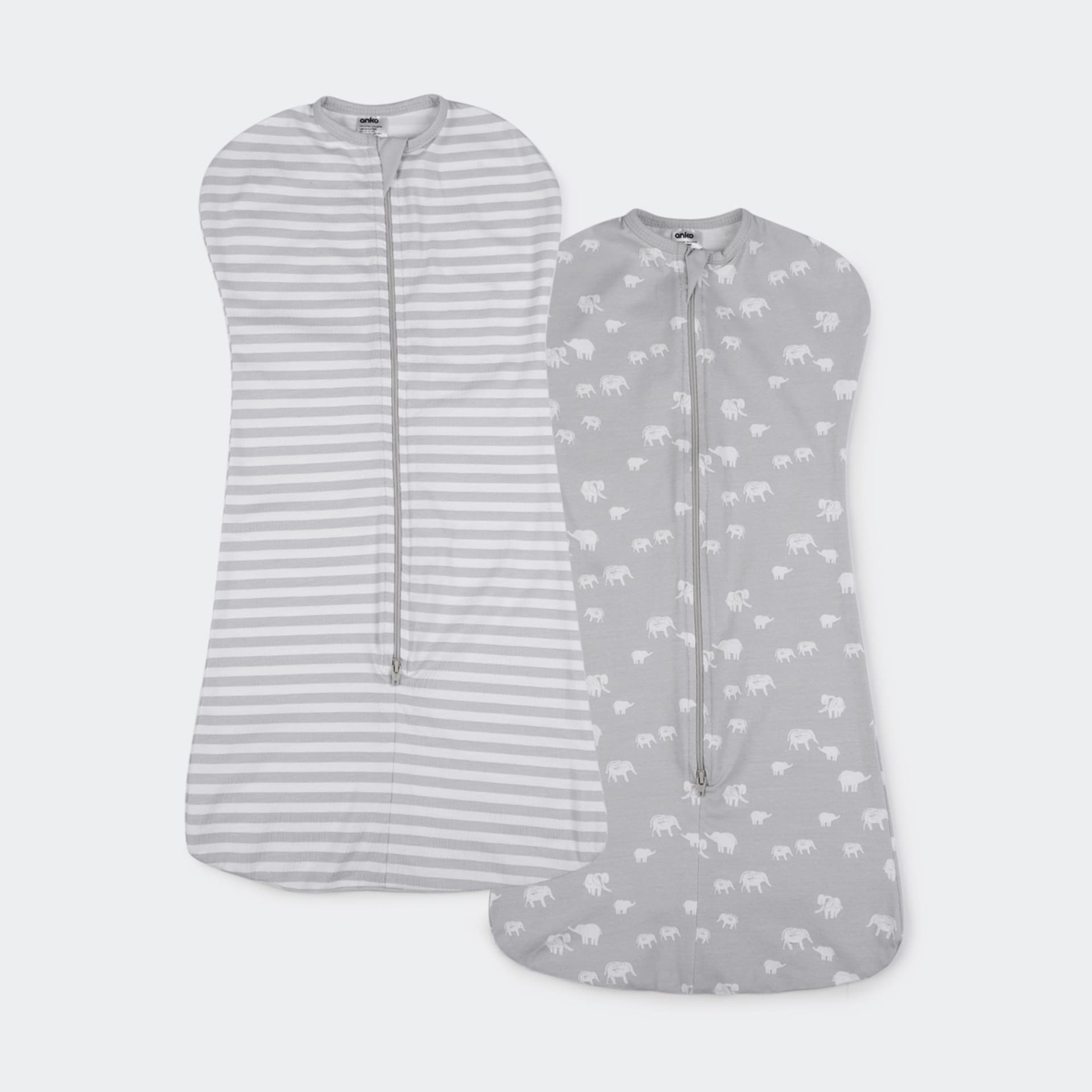 2 Pack Swaddle Pouches Elephants Kmart