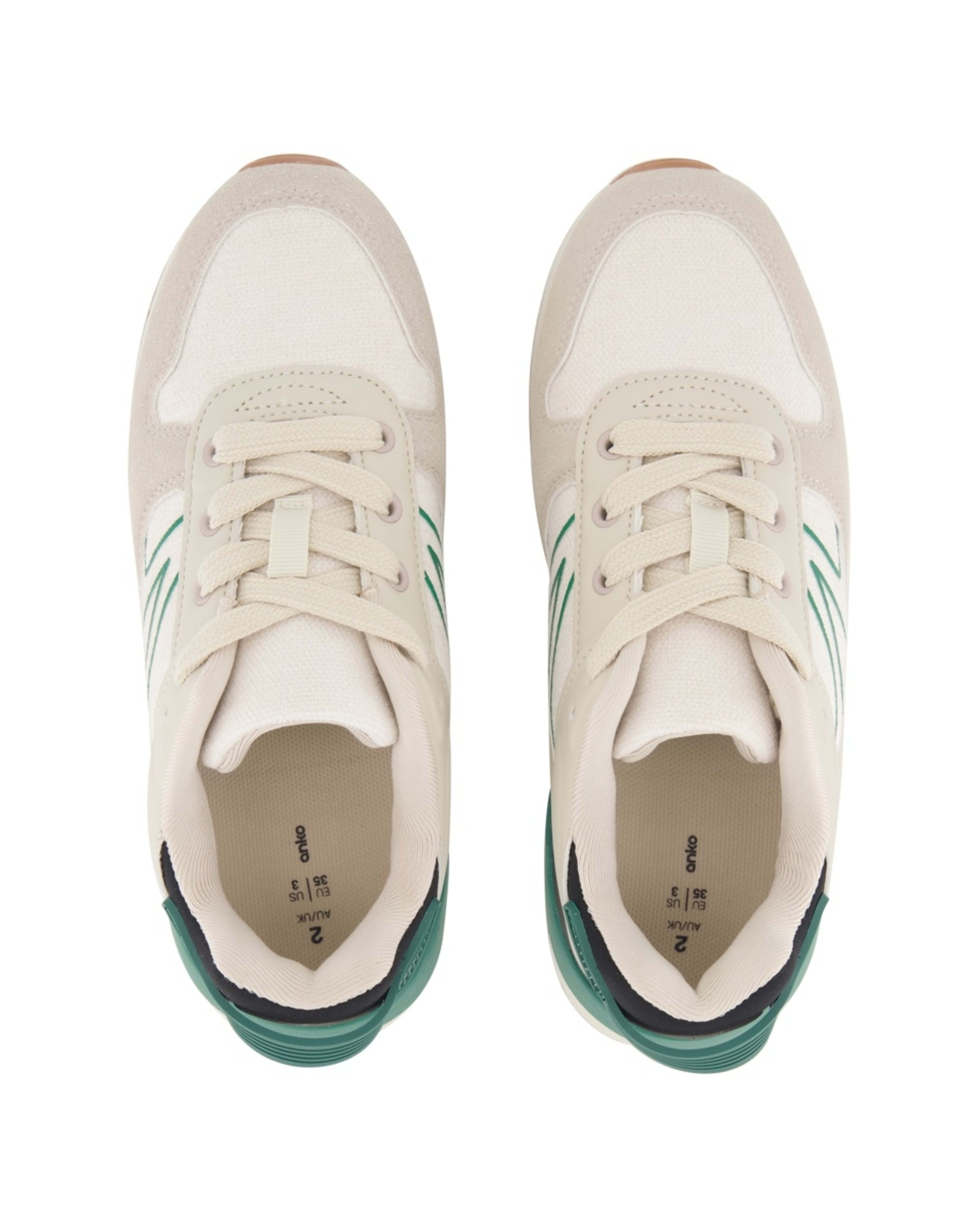 2 Senior Casual Shoes COLE OFF WHITE Green, 2 of 5