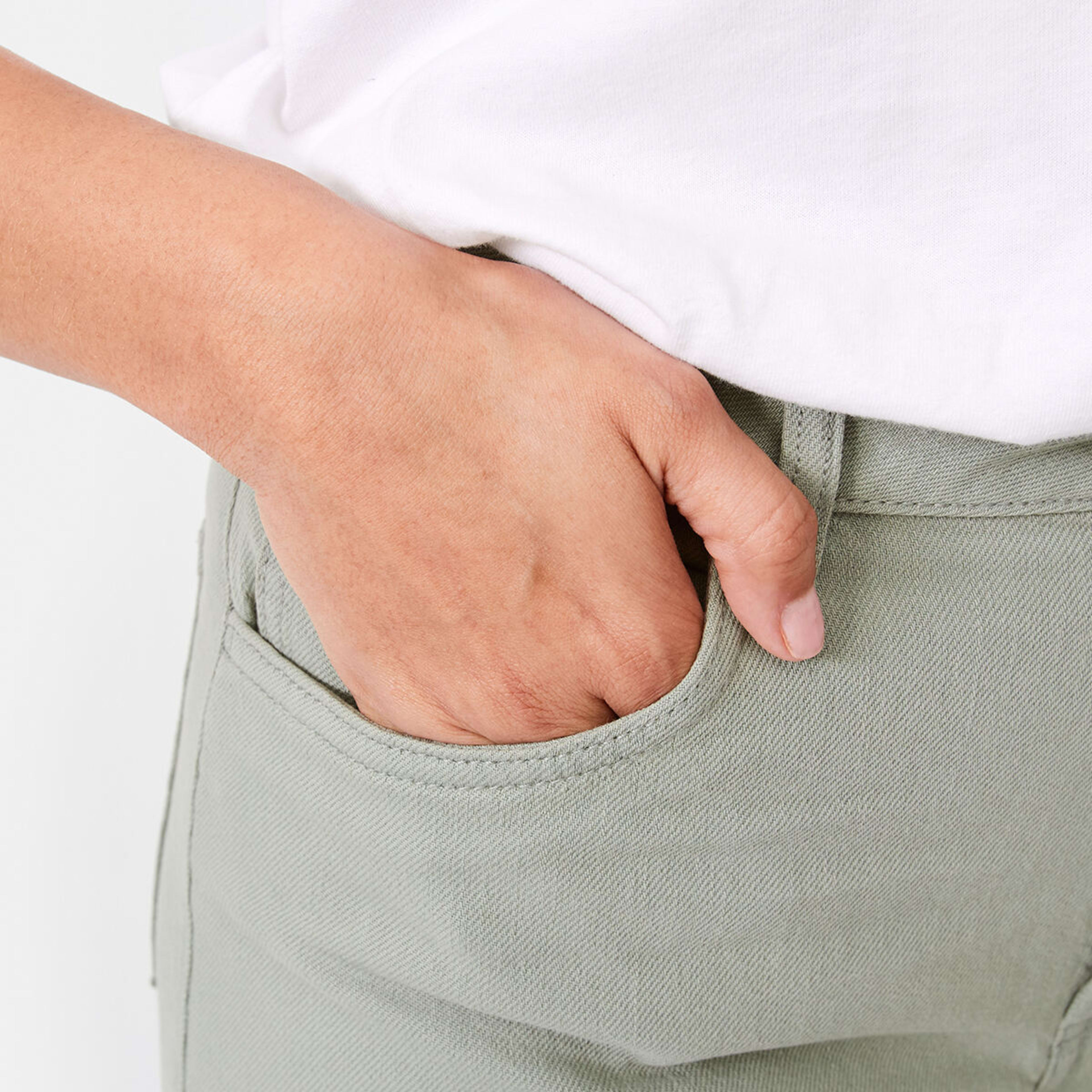 5 Lightweight Wide Leg Jeans Soft Khaki, 5 of 5