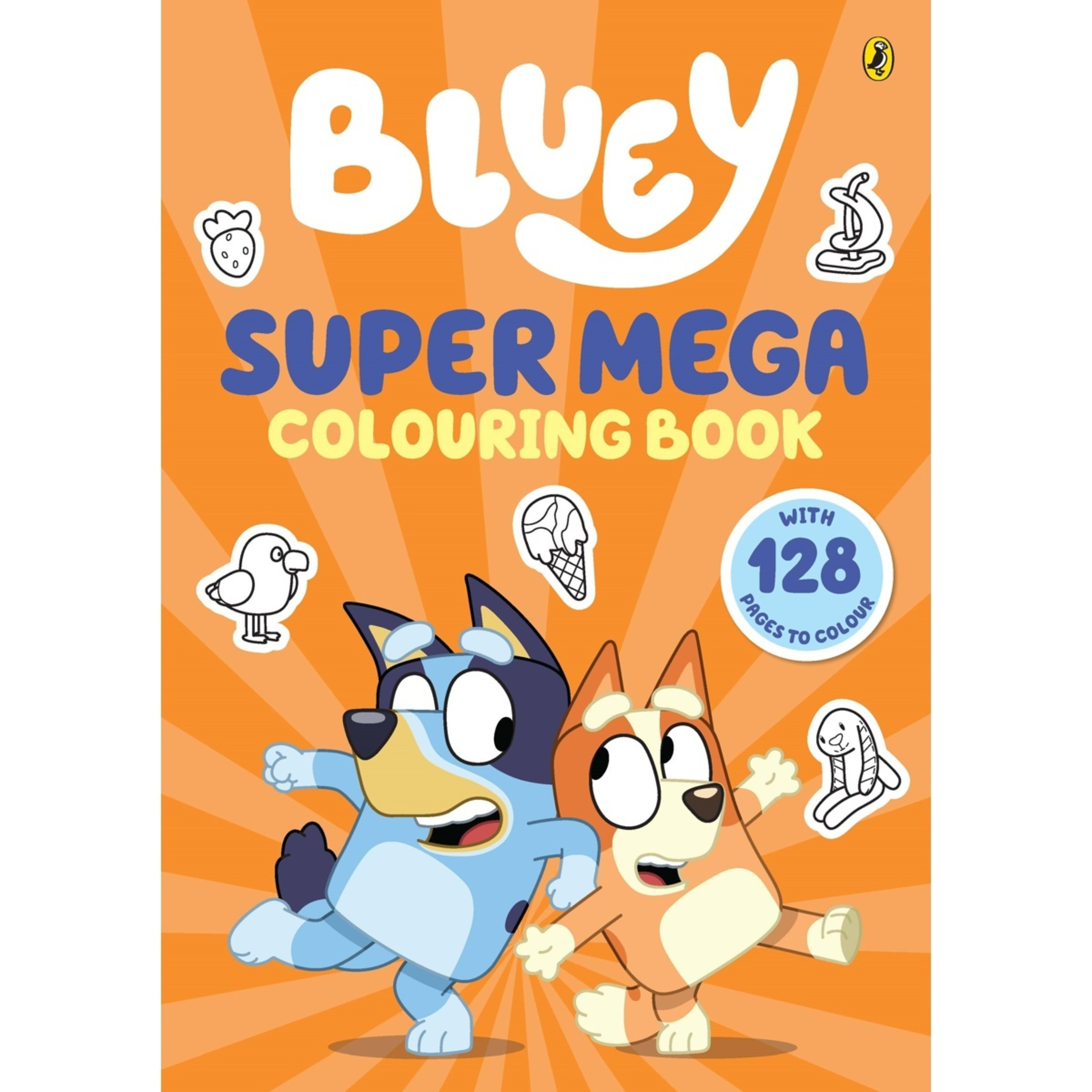 1 Bluey: Super Mega Colouring Book