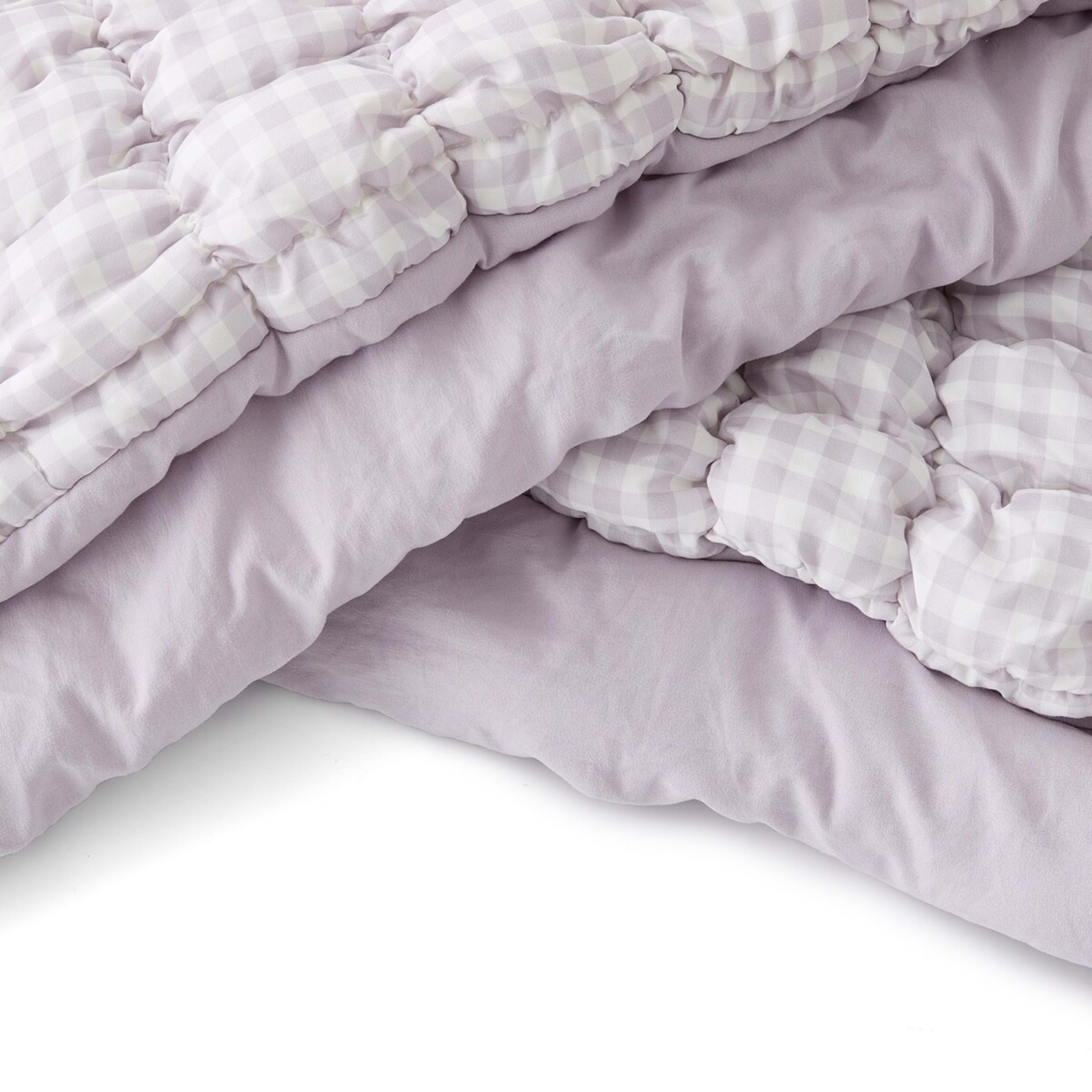 5 Quilted Puff Comforter Set - King Bed, Lilac, 5 of 6