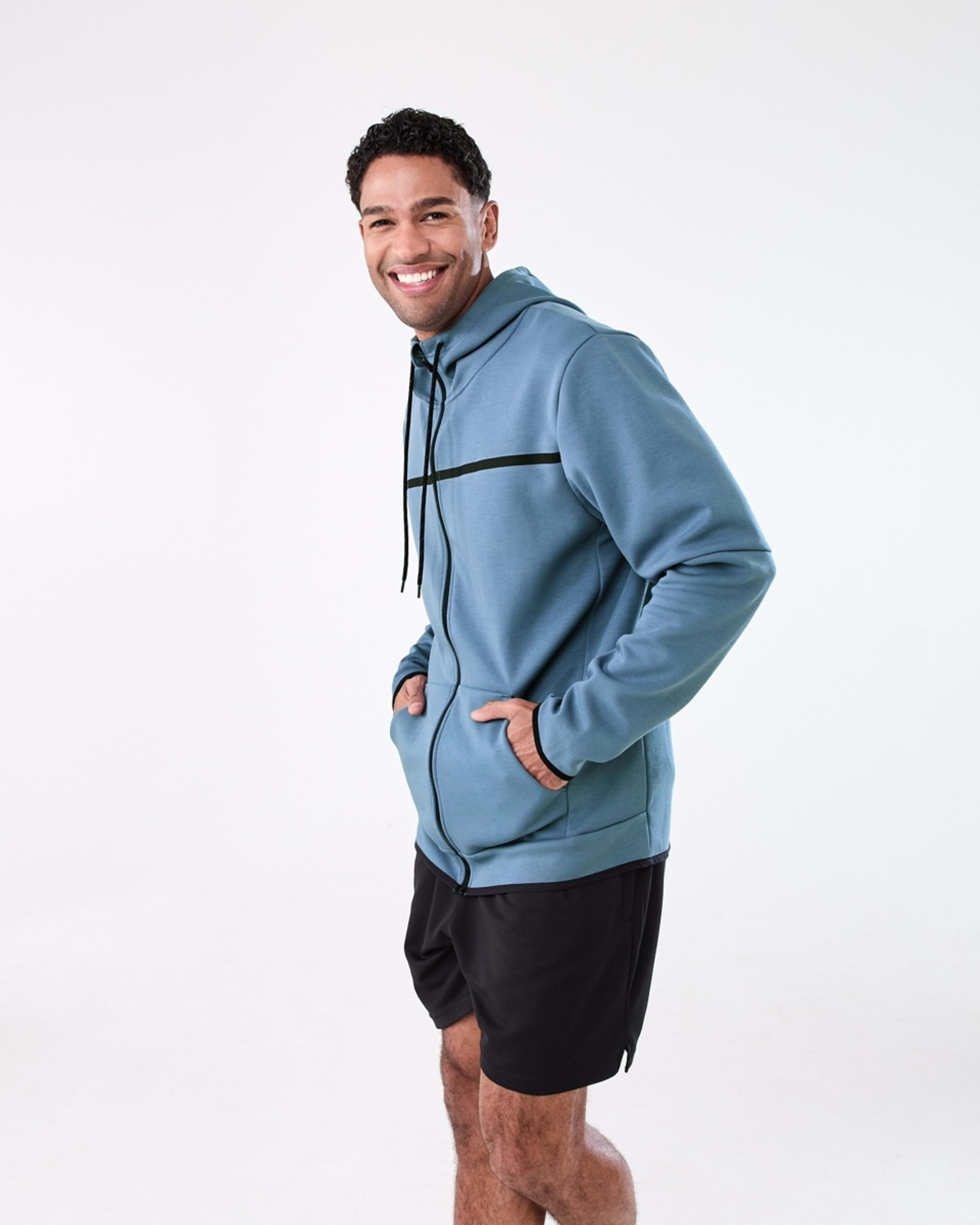 3 Active Mens Sports Hoodie FLINT STONE, 3 of 8