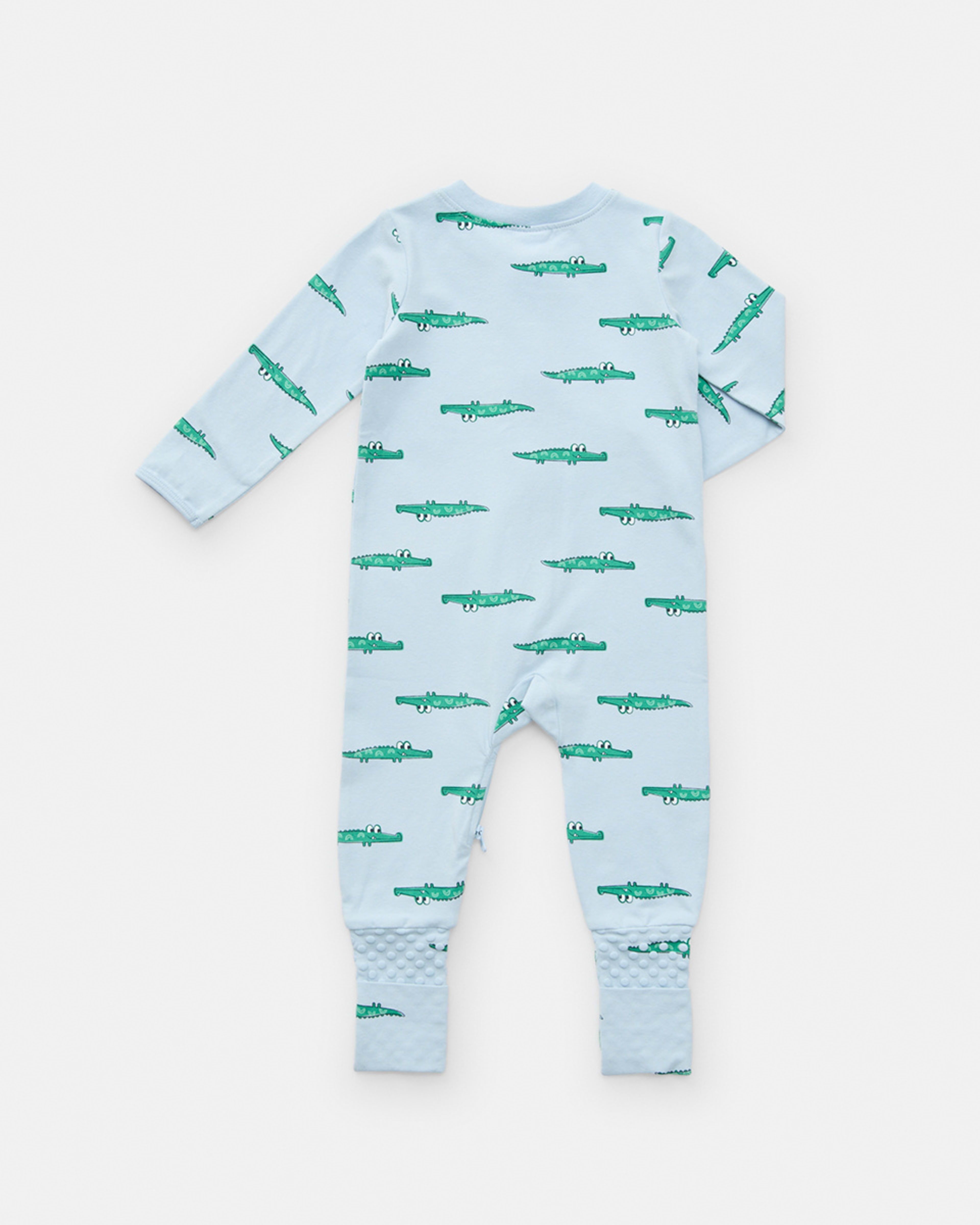 2 Turn Cuff Coverall Blue Croc, 2 of 3