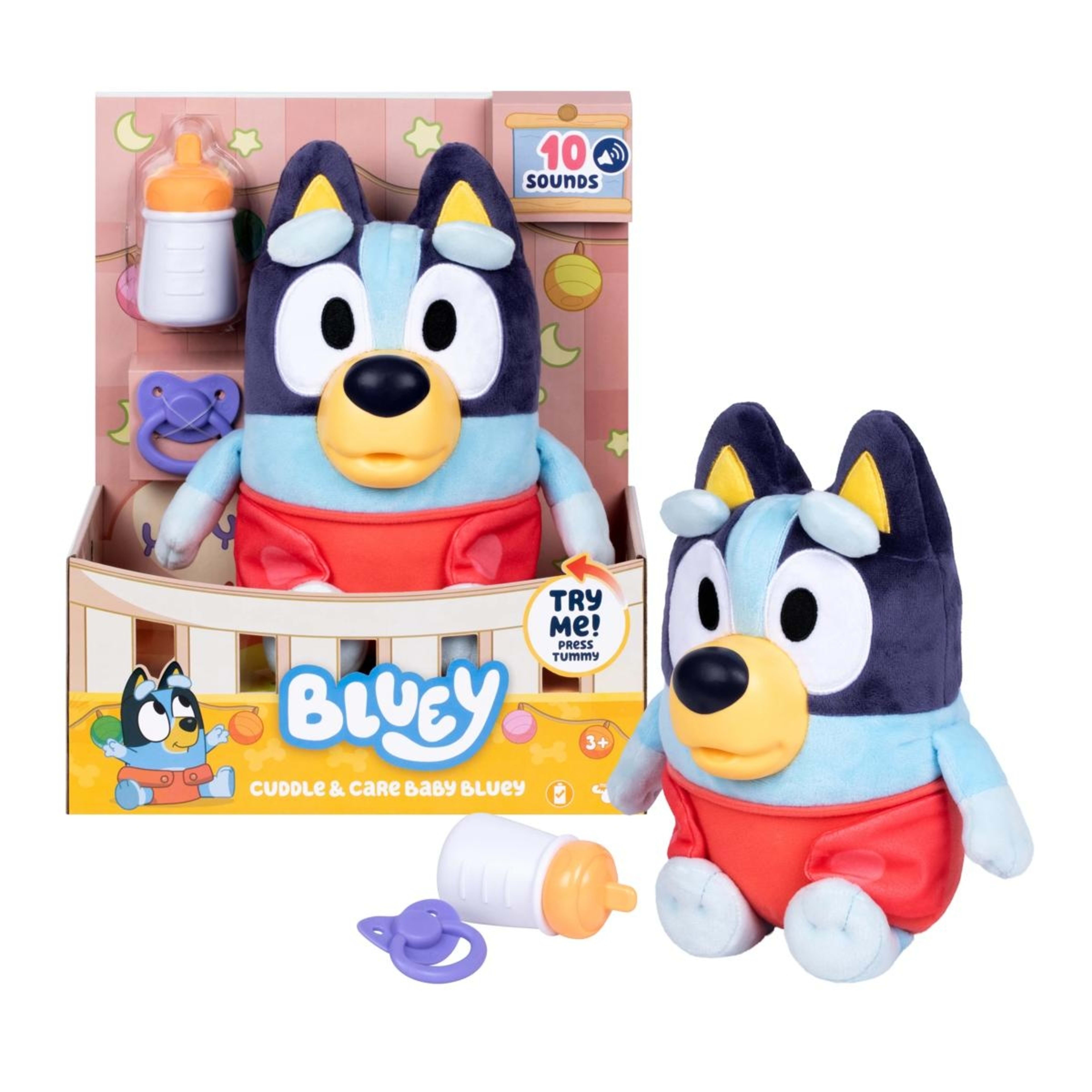 2 Cuddle & Care Baby Bluey with 10 Sounds, 2 of 9